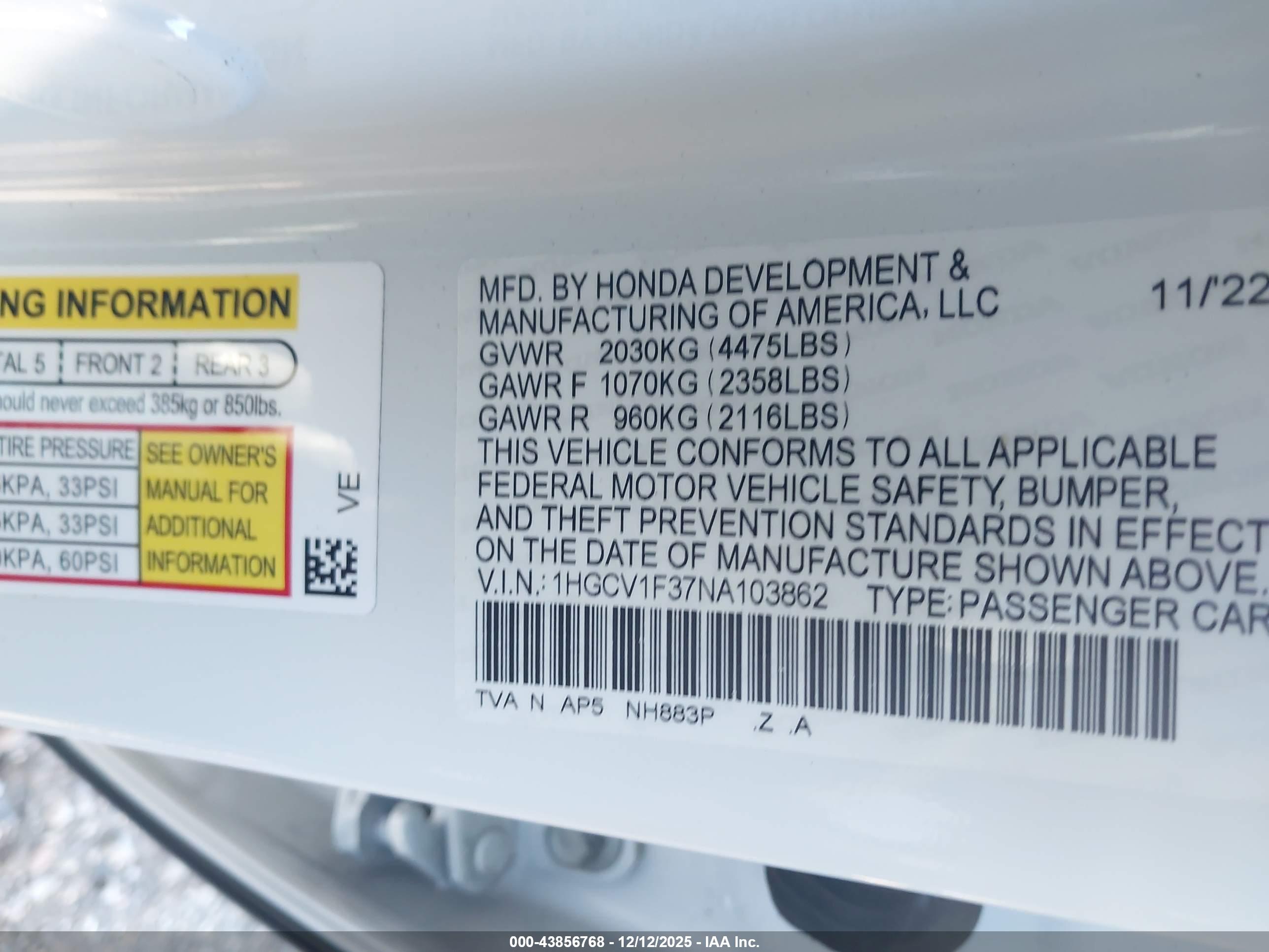 HONDA ACCORD image 9