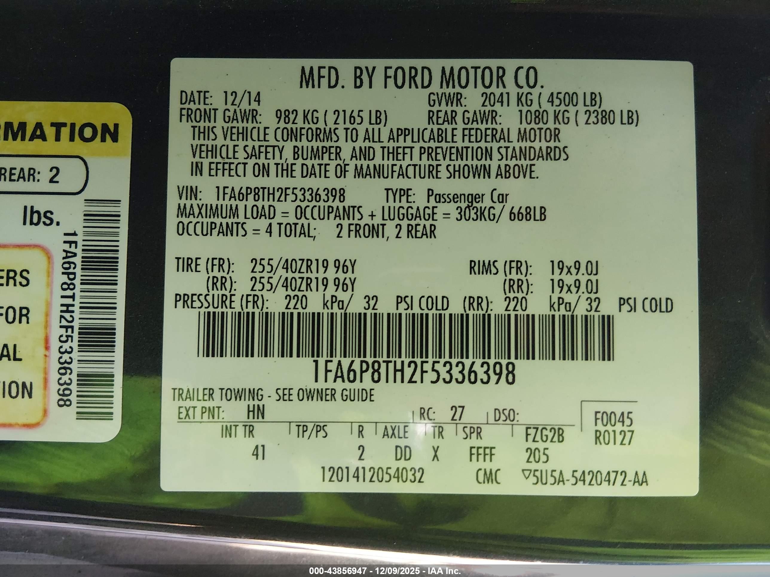 FORD MUSTANG image 9