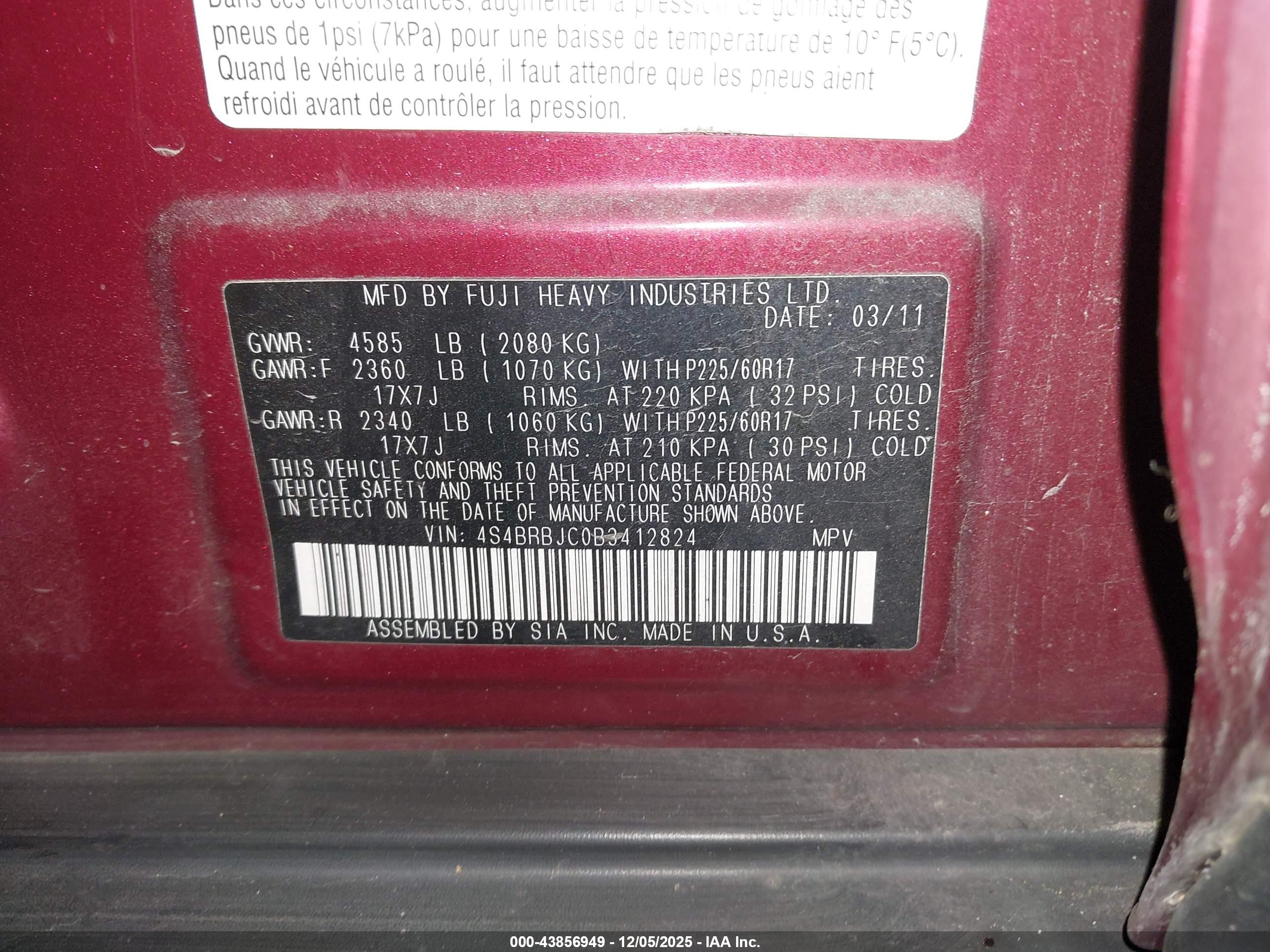 SUBARU OUTBACK image 9