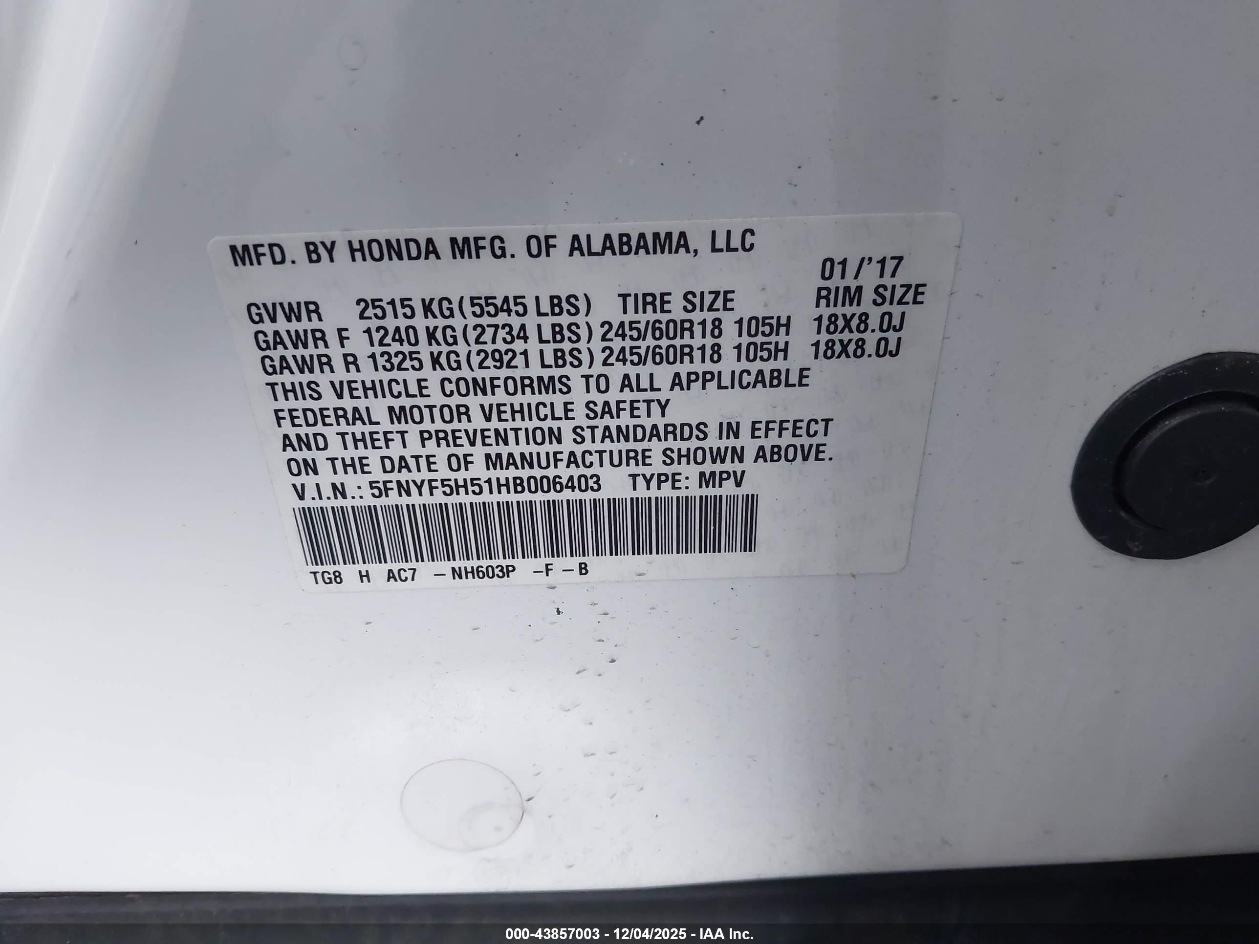 HONDA PILOT image 9