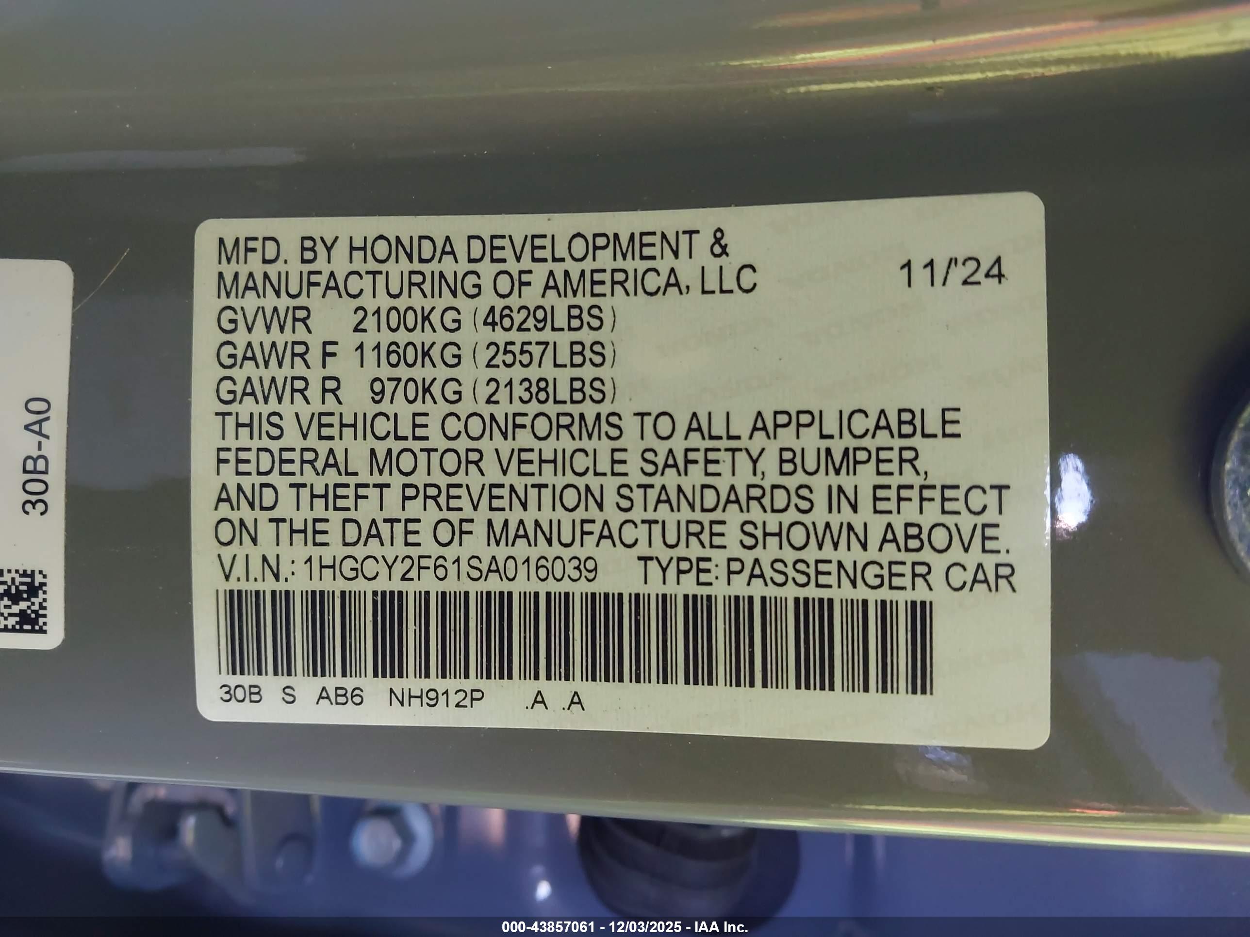 HONDA ACCORD image 9