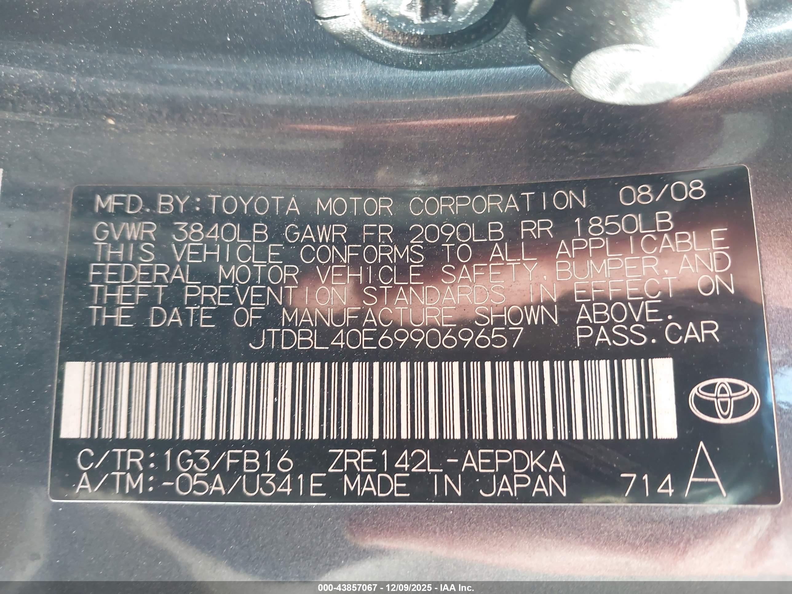 TOYOTA COROLLA image 9