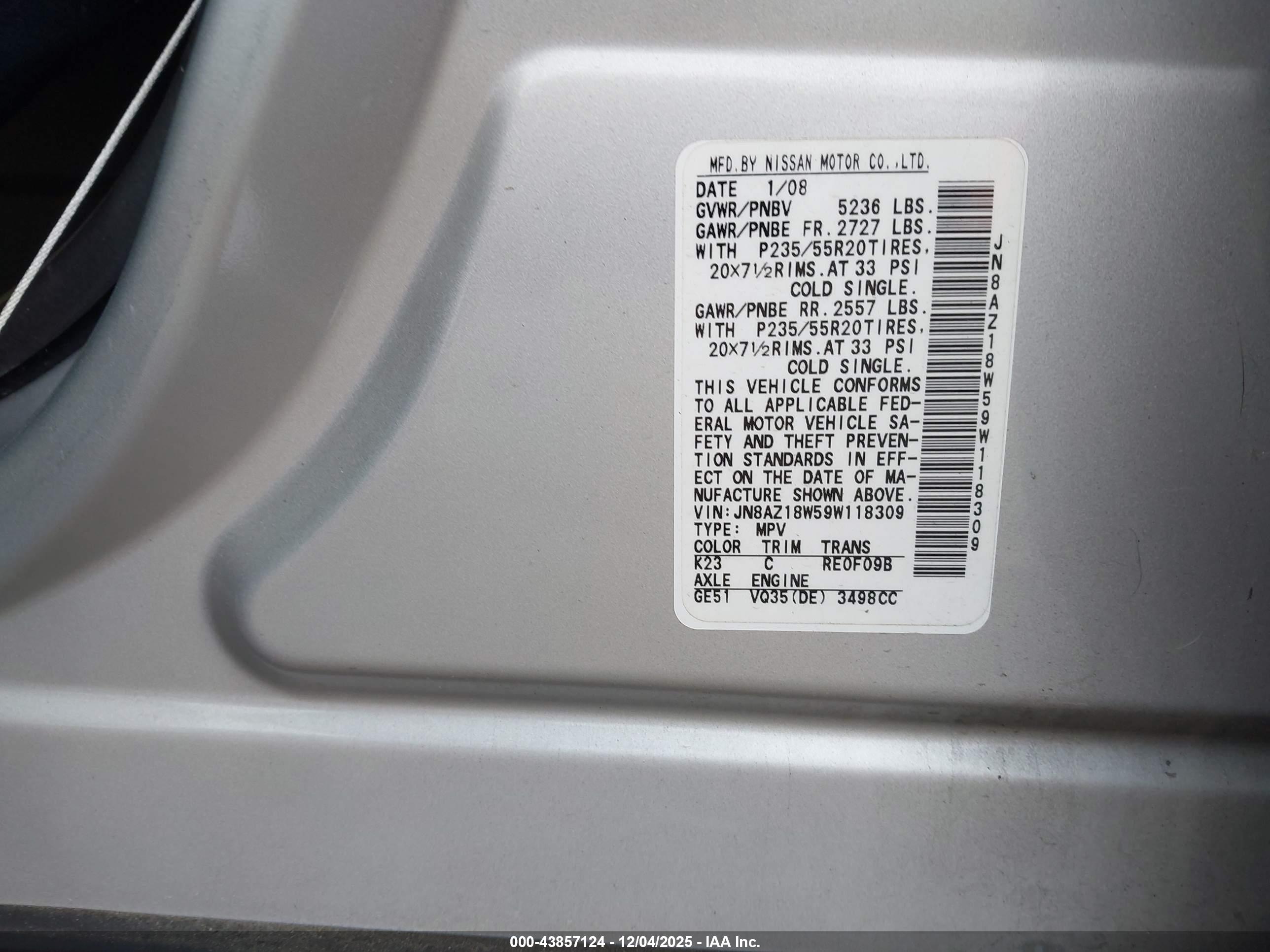 NISSAN MURANO image 9