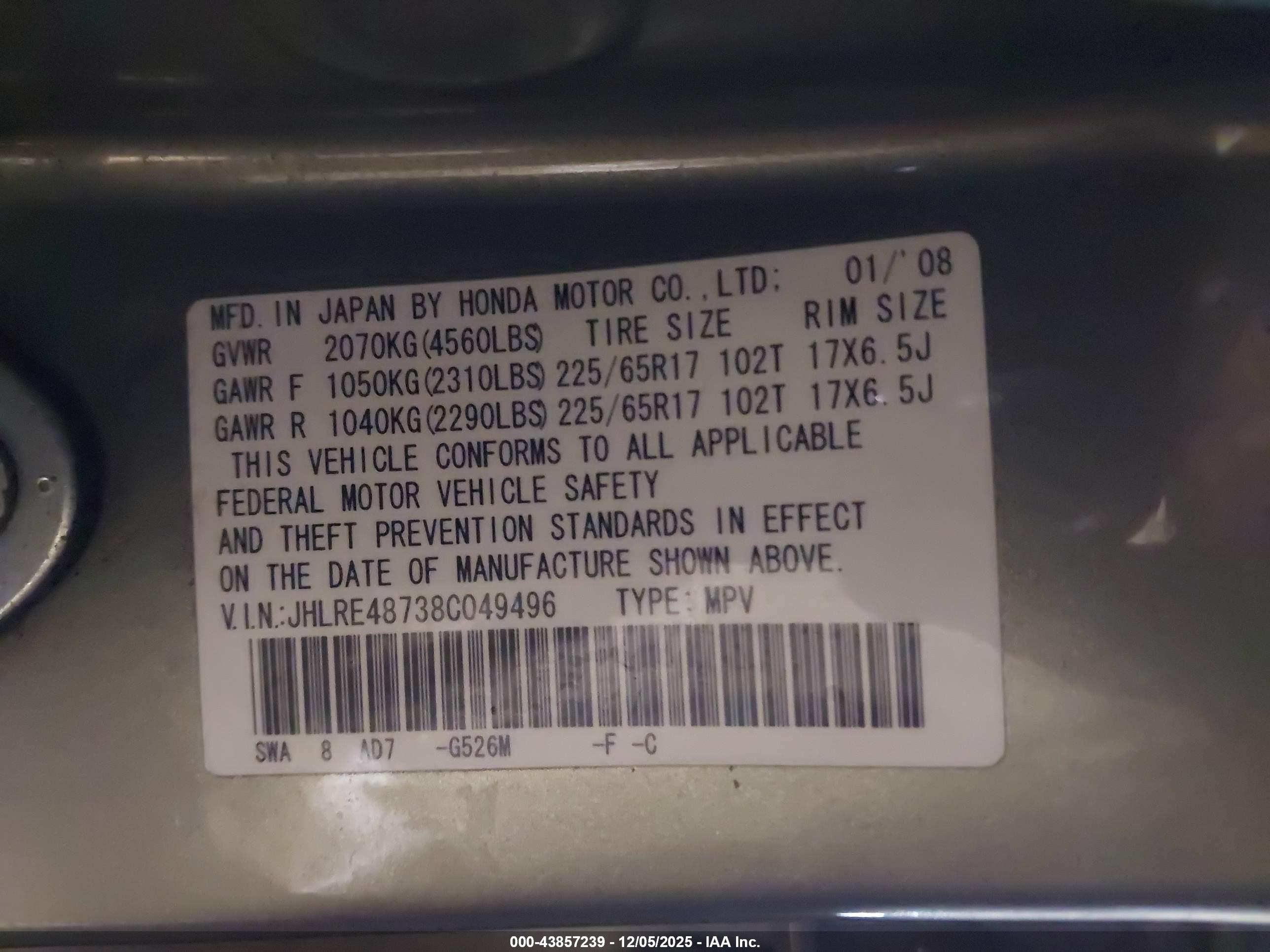 HONDA CR-V image 9