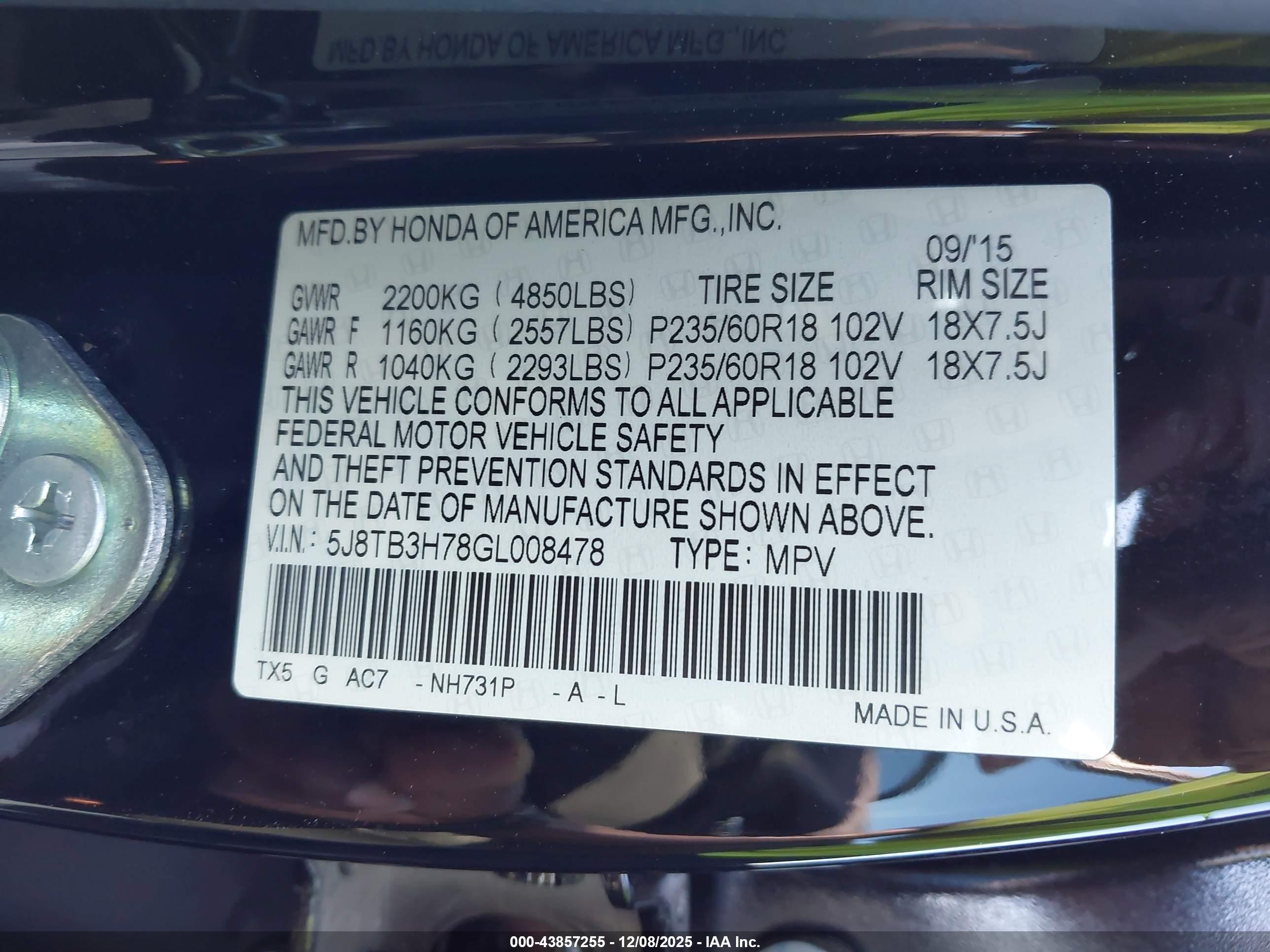 ACURA RDX image 9