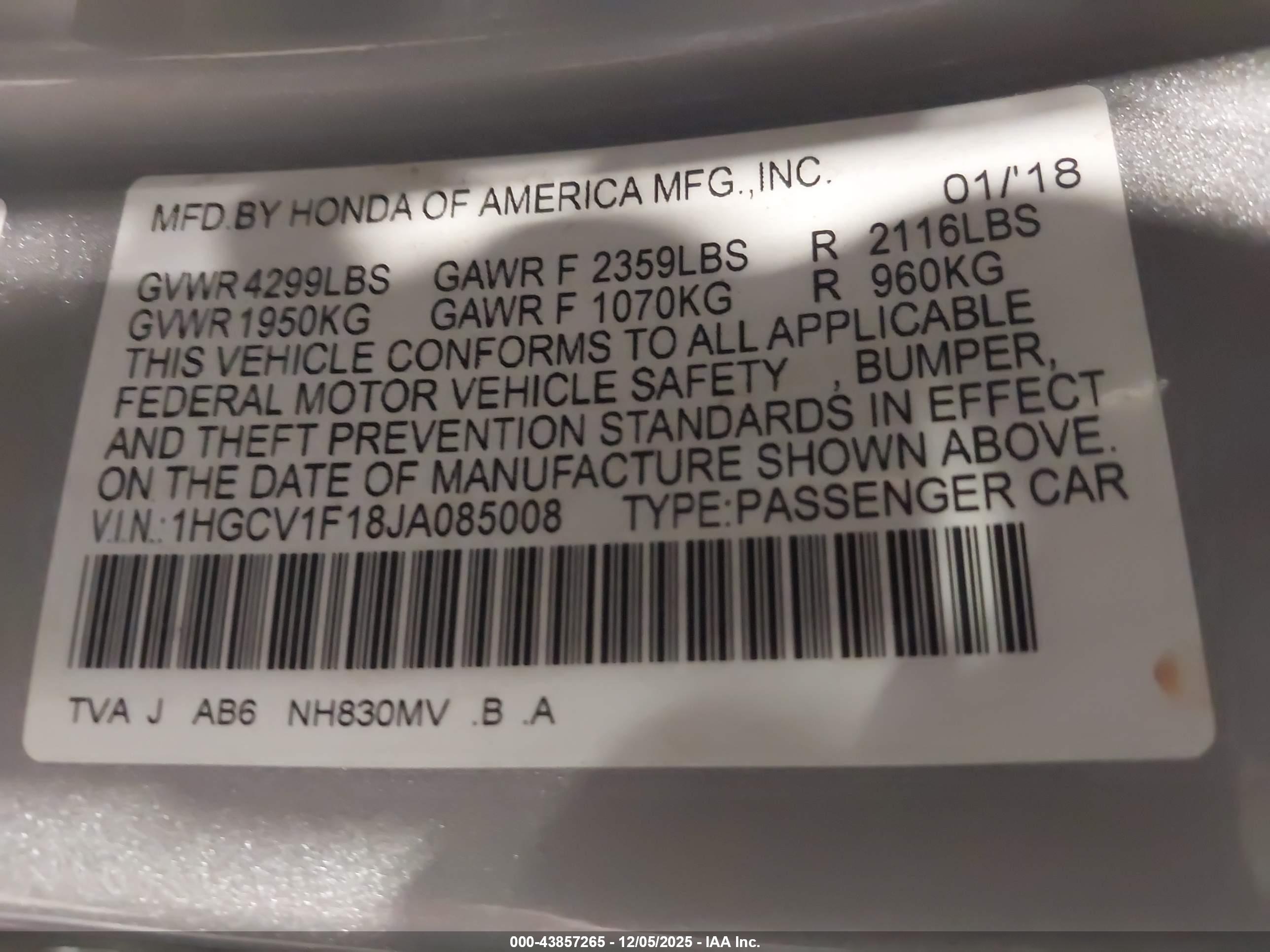 HONDA ACCORD image 9