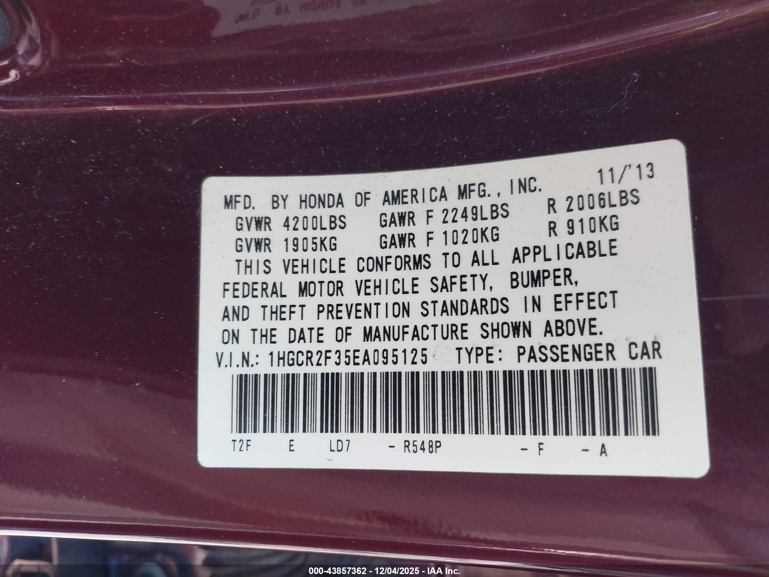 HONDA ACCORD image 9