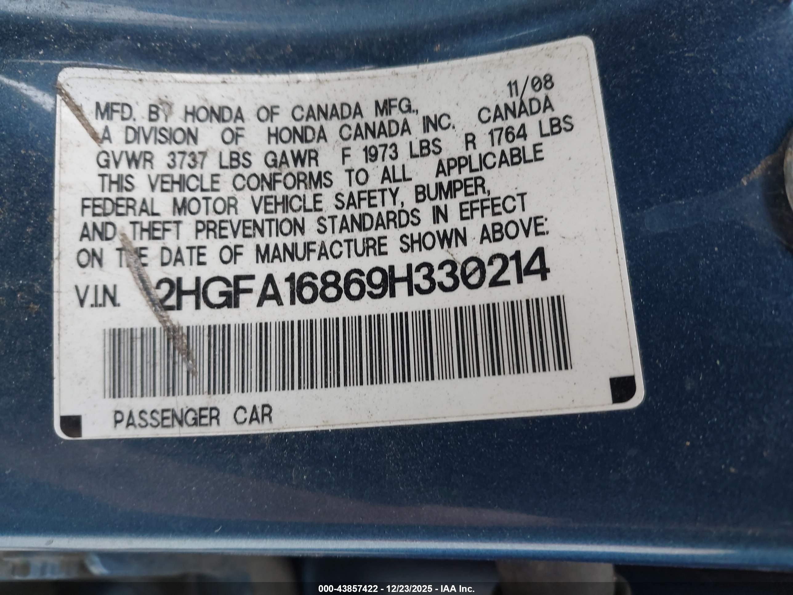 HONDA CIVIC image 9