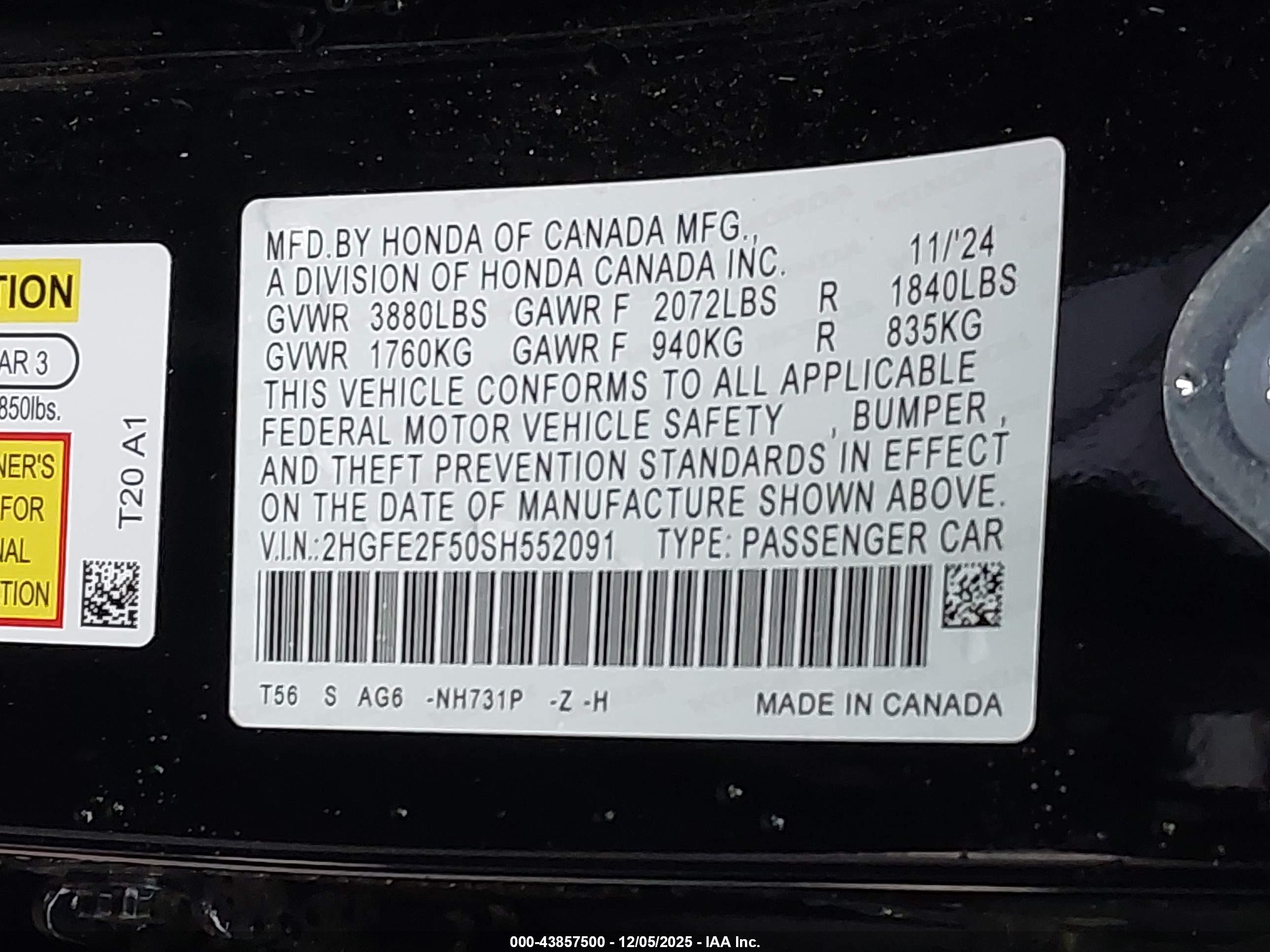HONDA CIVIC image 9