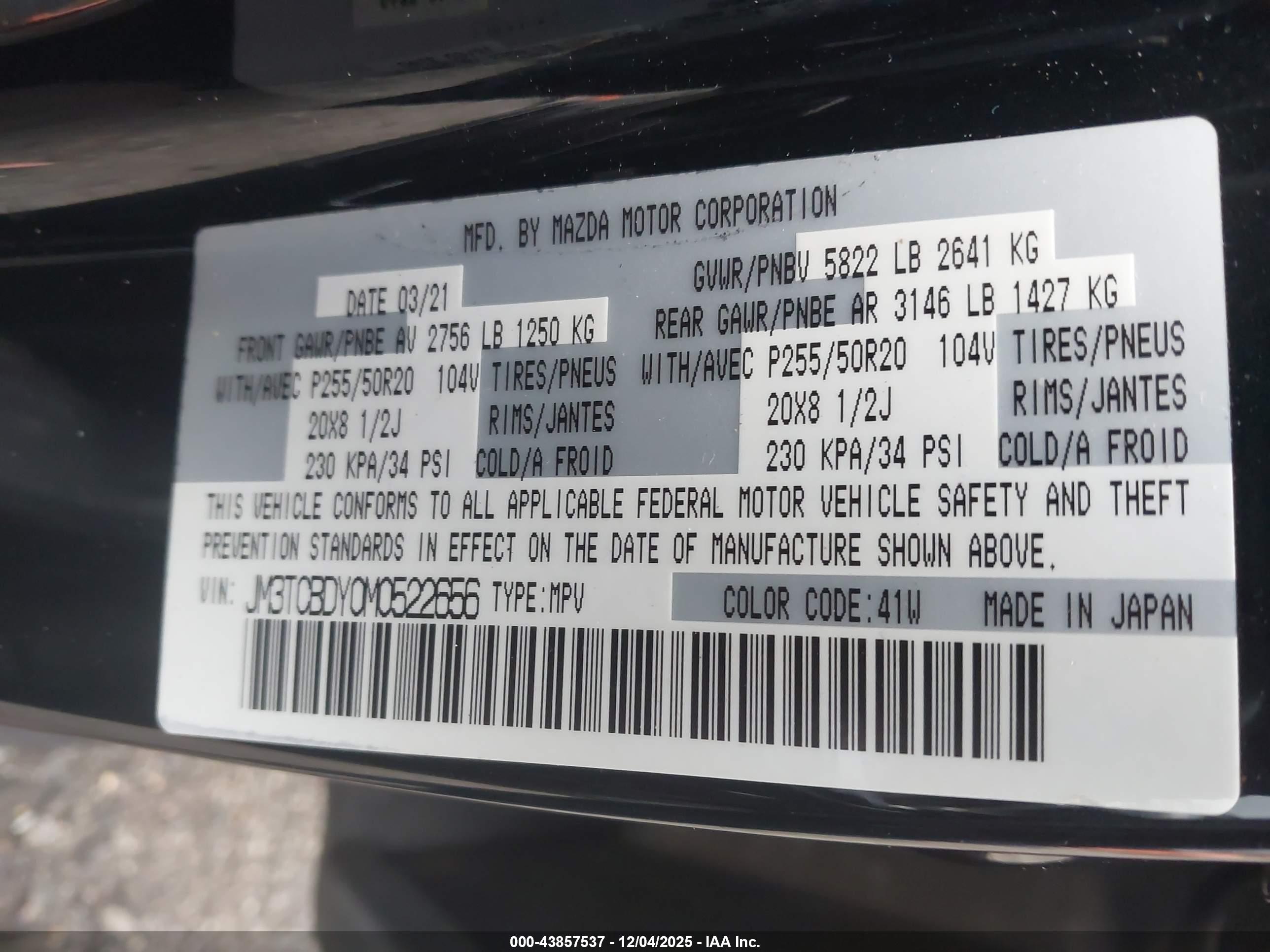 MAZDA CX-9 image 9