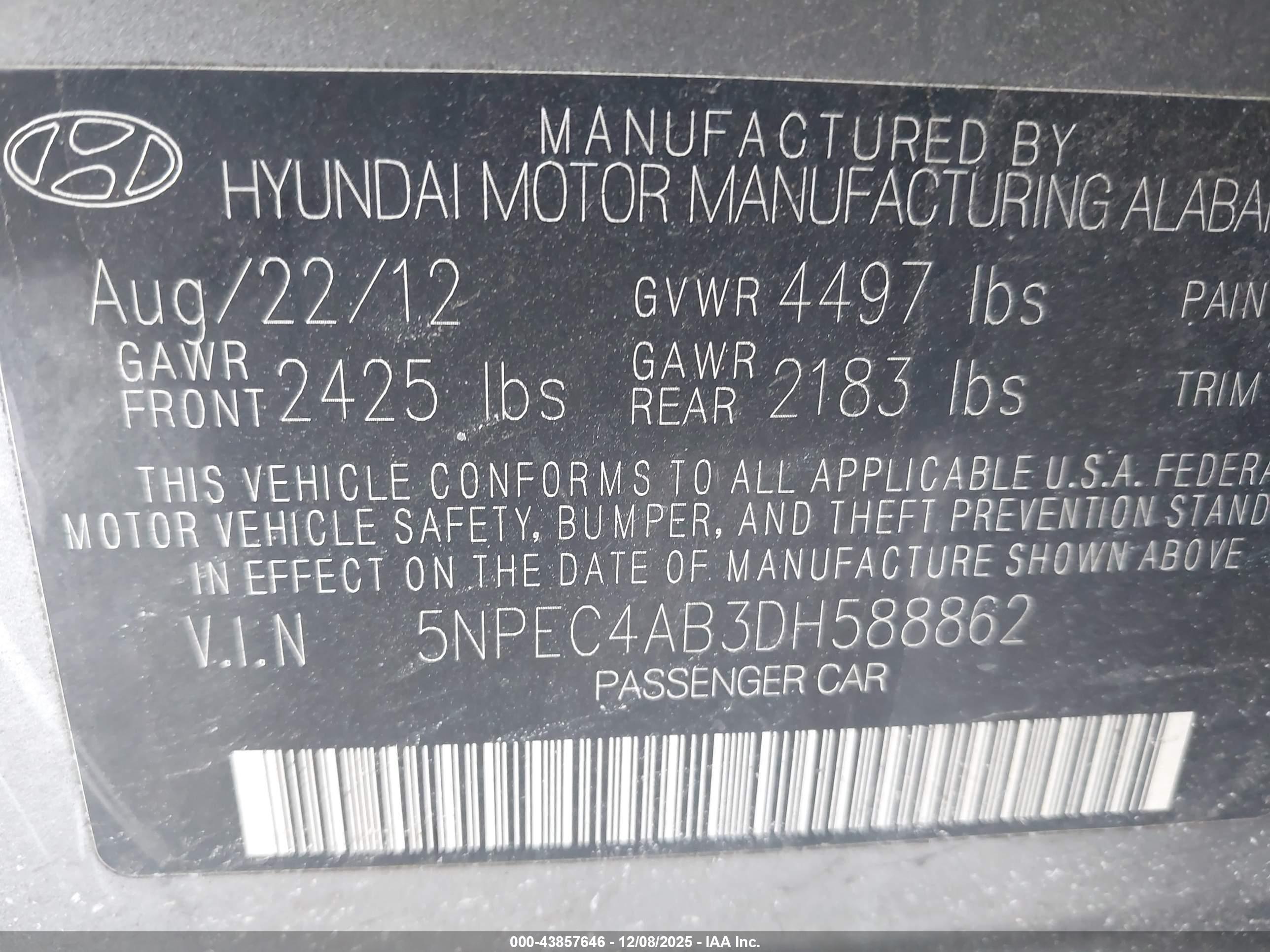 HYUNDAI SONATA image 9