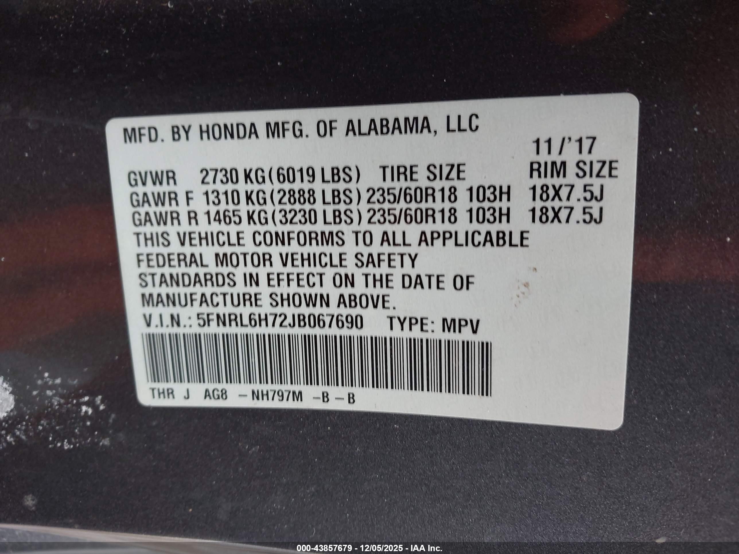 HONDA ODYSSEY image 9