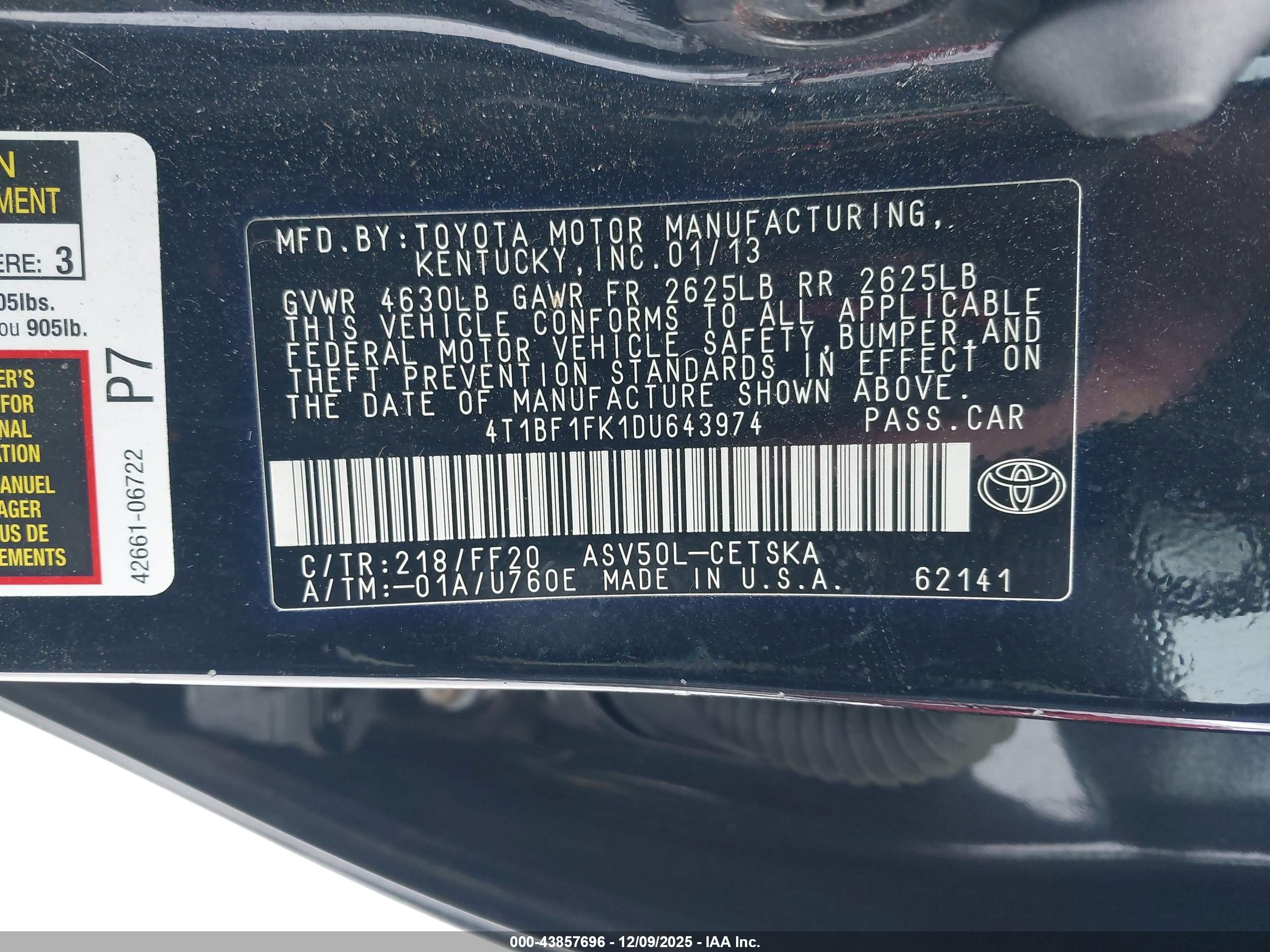 TOYOTA CAMRY image 9