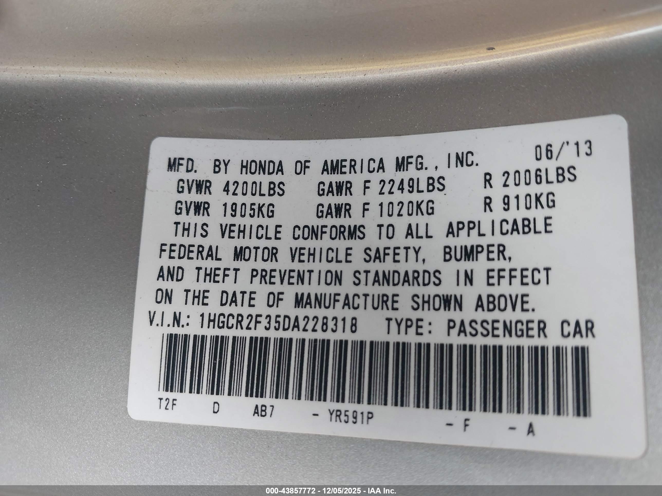 HONDA ACCORD image 9