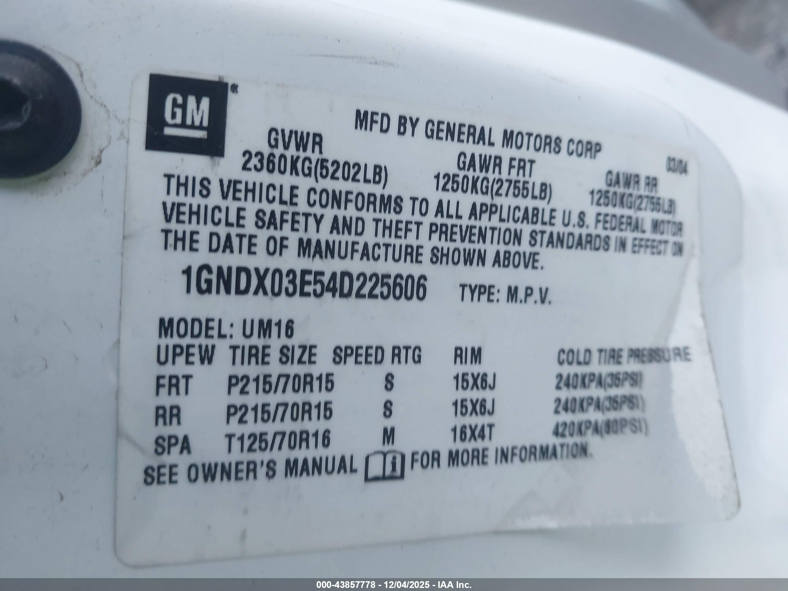 CHEVROLET VENTURE image 9