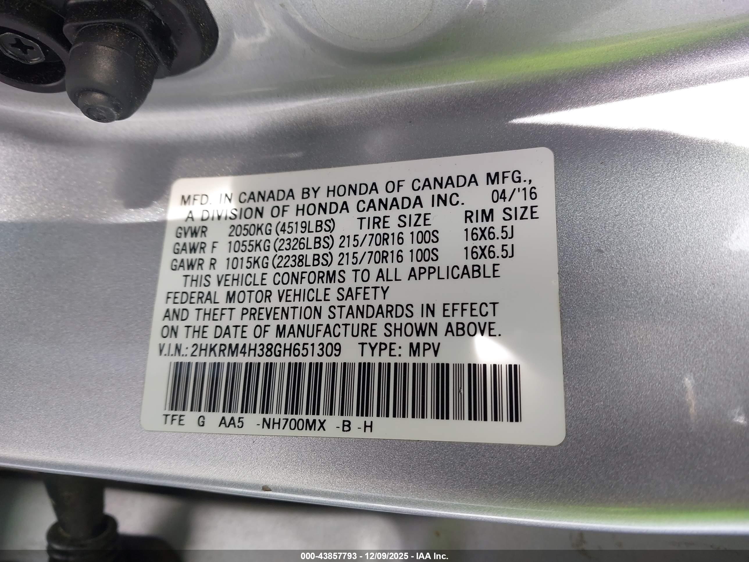 HONDA CR-V image 9