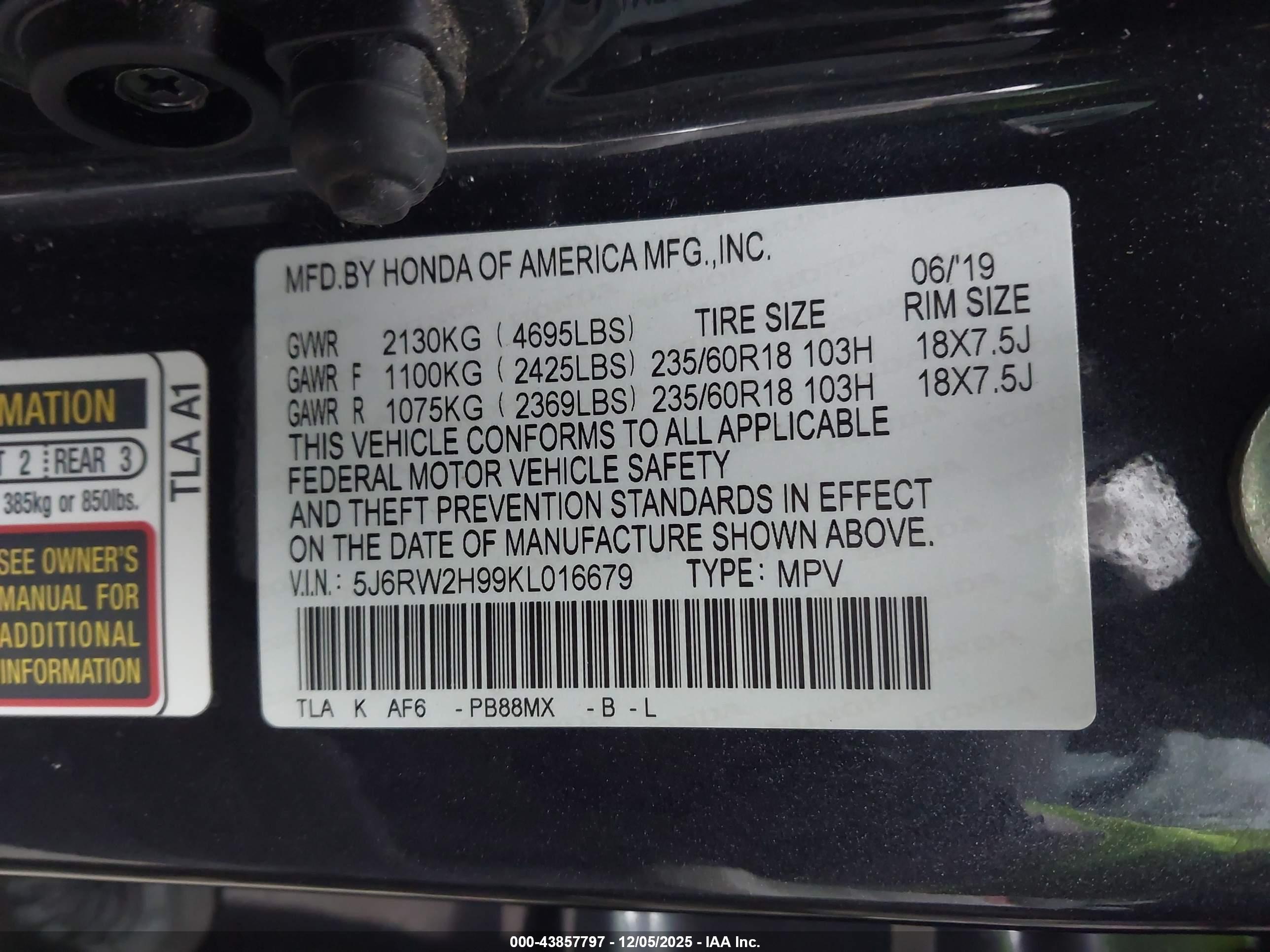 HONDA CR-V image 9
