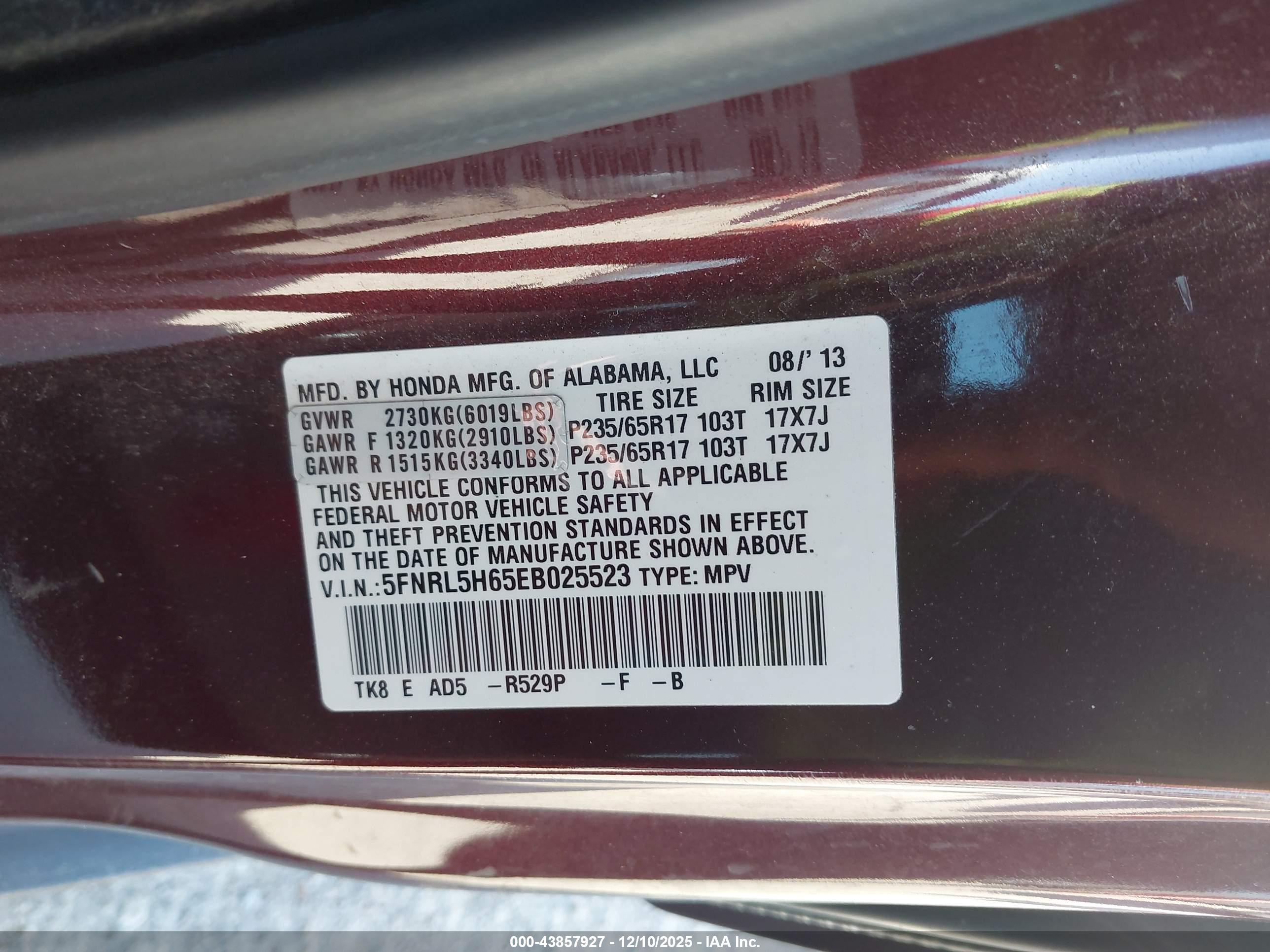 HONDA ODYSSEY image 9