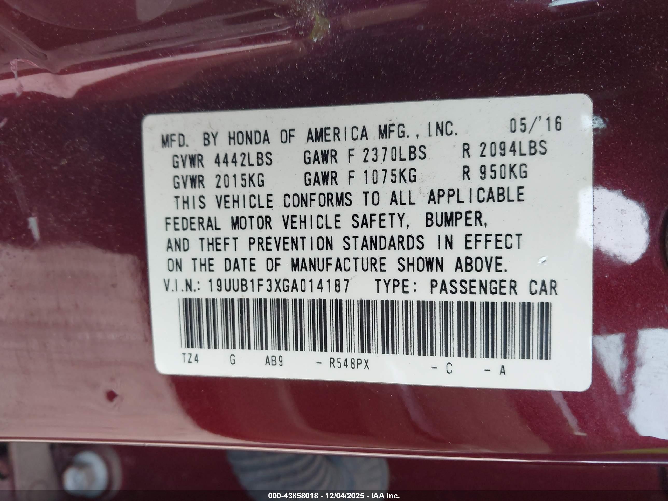 ACURA TLX image 9