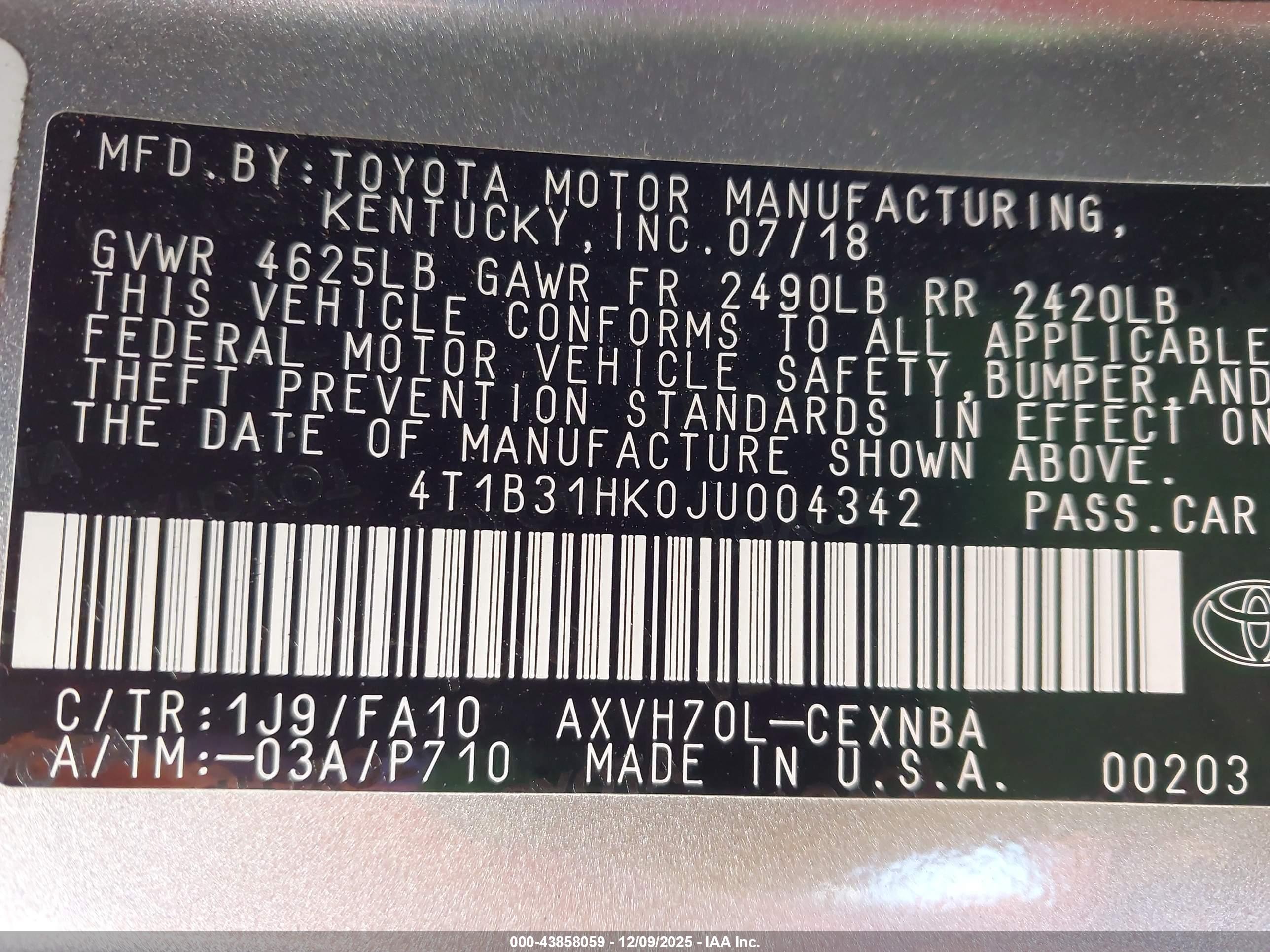 TOYOTA CAMRY image 9