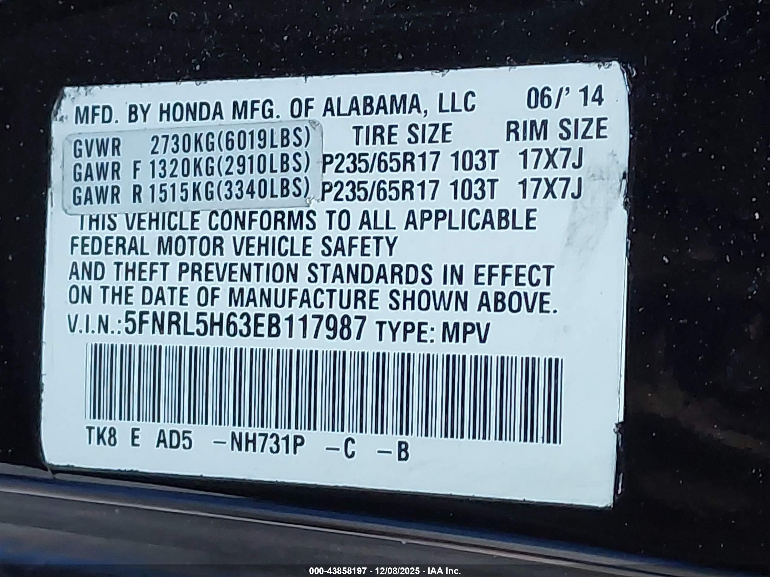 HONDA ODYSSEY image 9