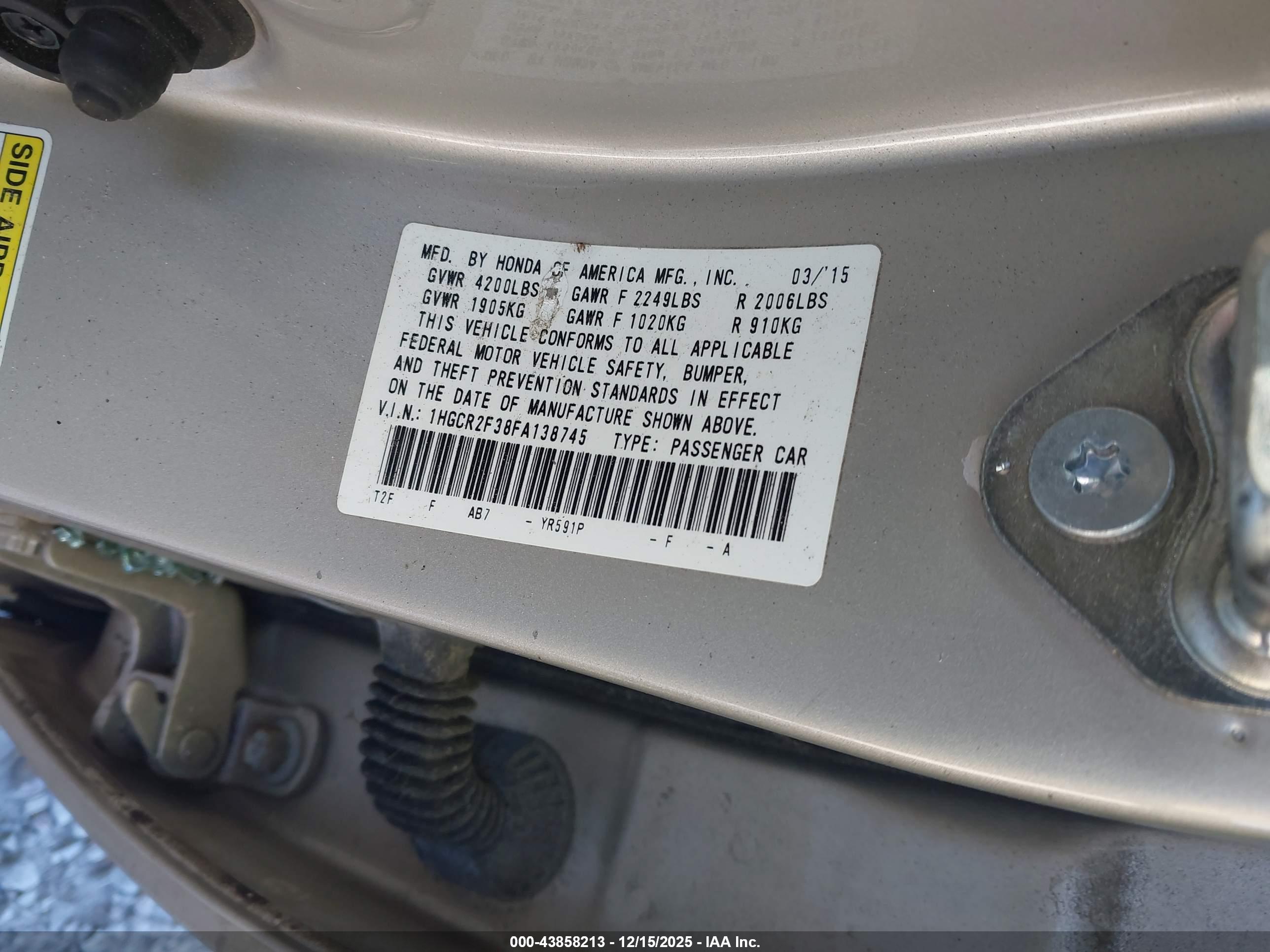 HONDA ACCORD image 9