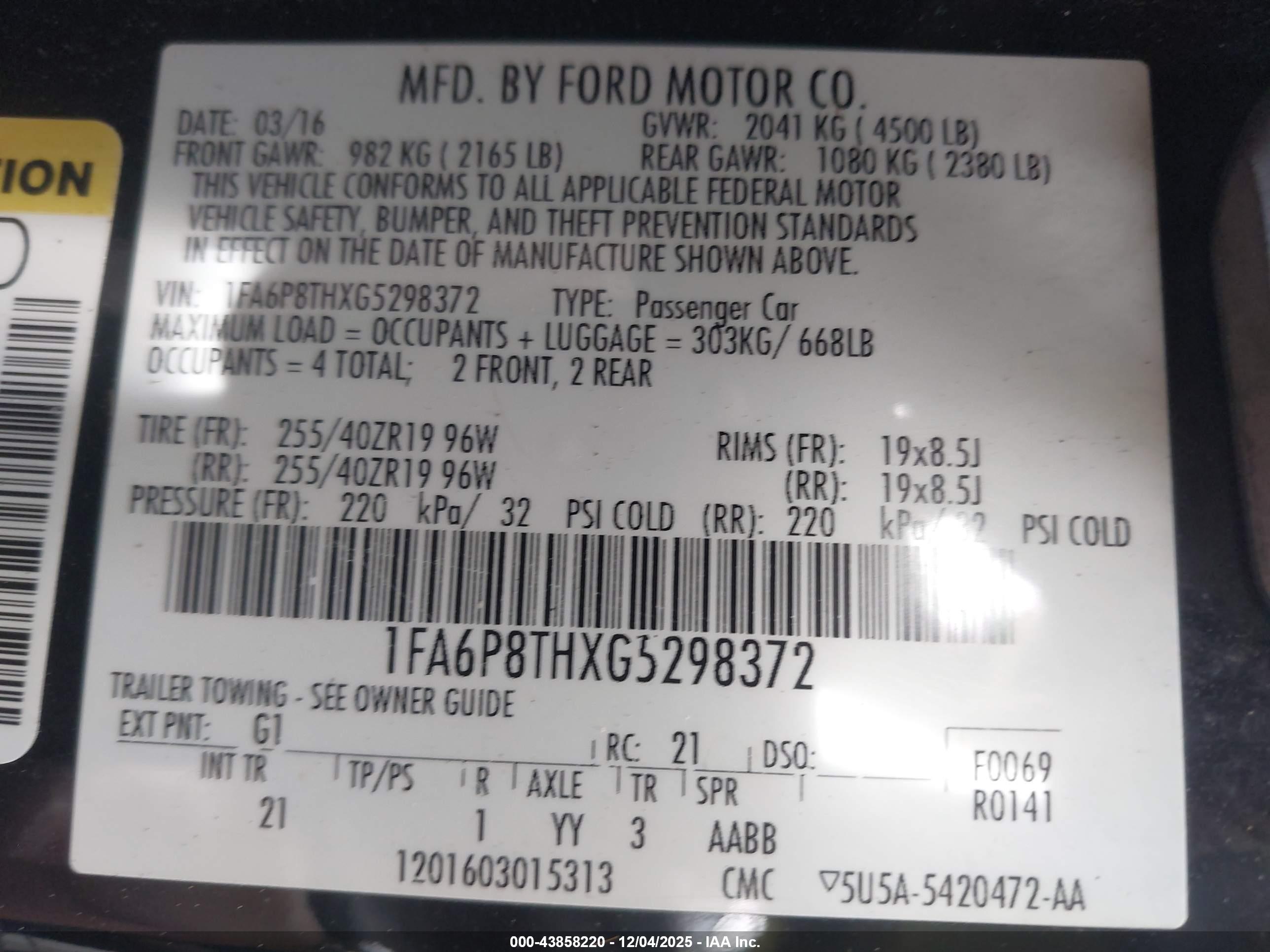 FORD MUSTANG image 9