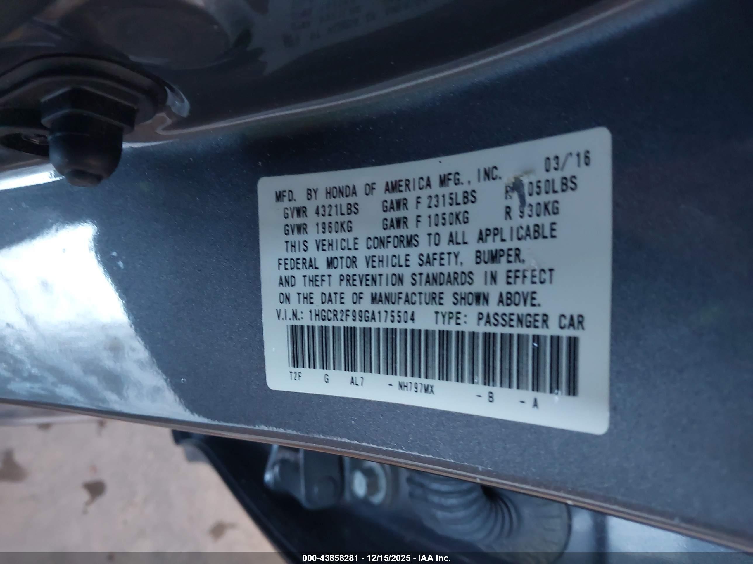 HONDA ACCORD image 9