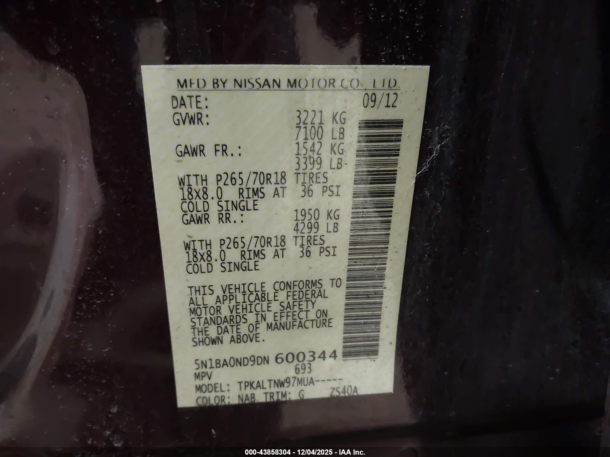 NISSAN ARMADA image 9