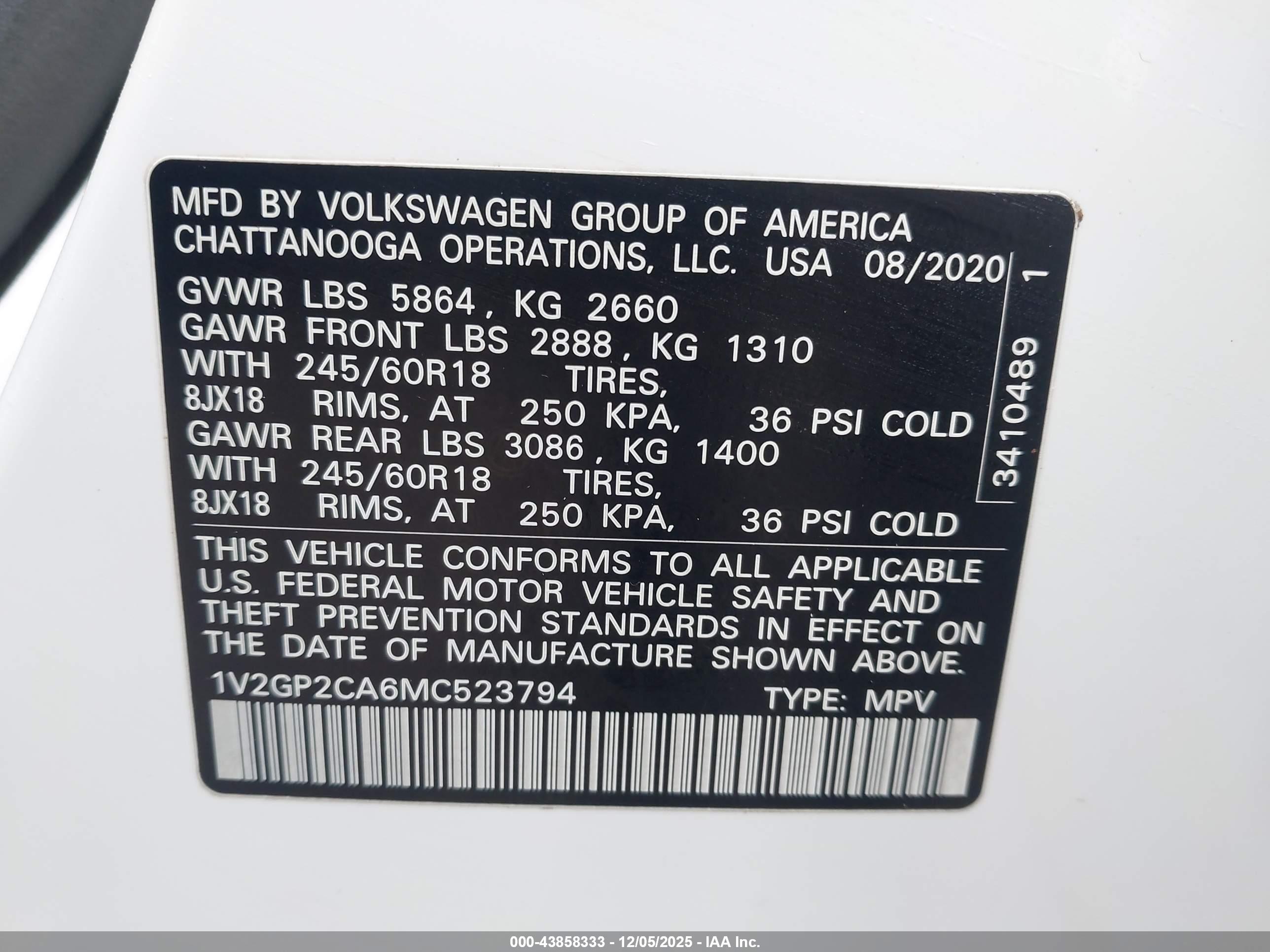 VOLKSWAGEN ATLAS image 9