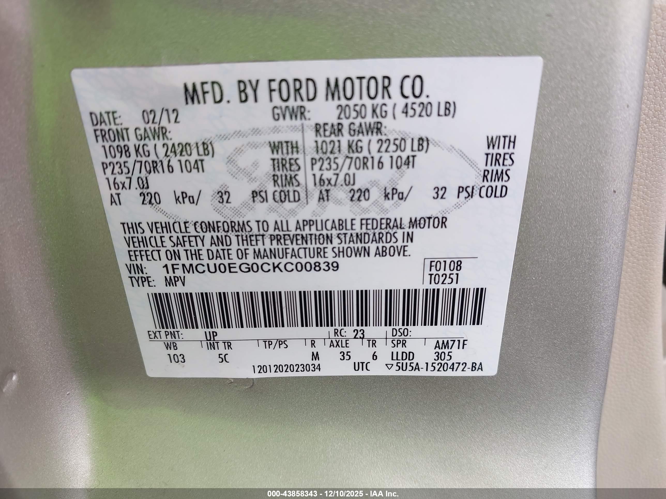 FORD ESCAPE image 9