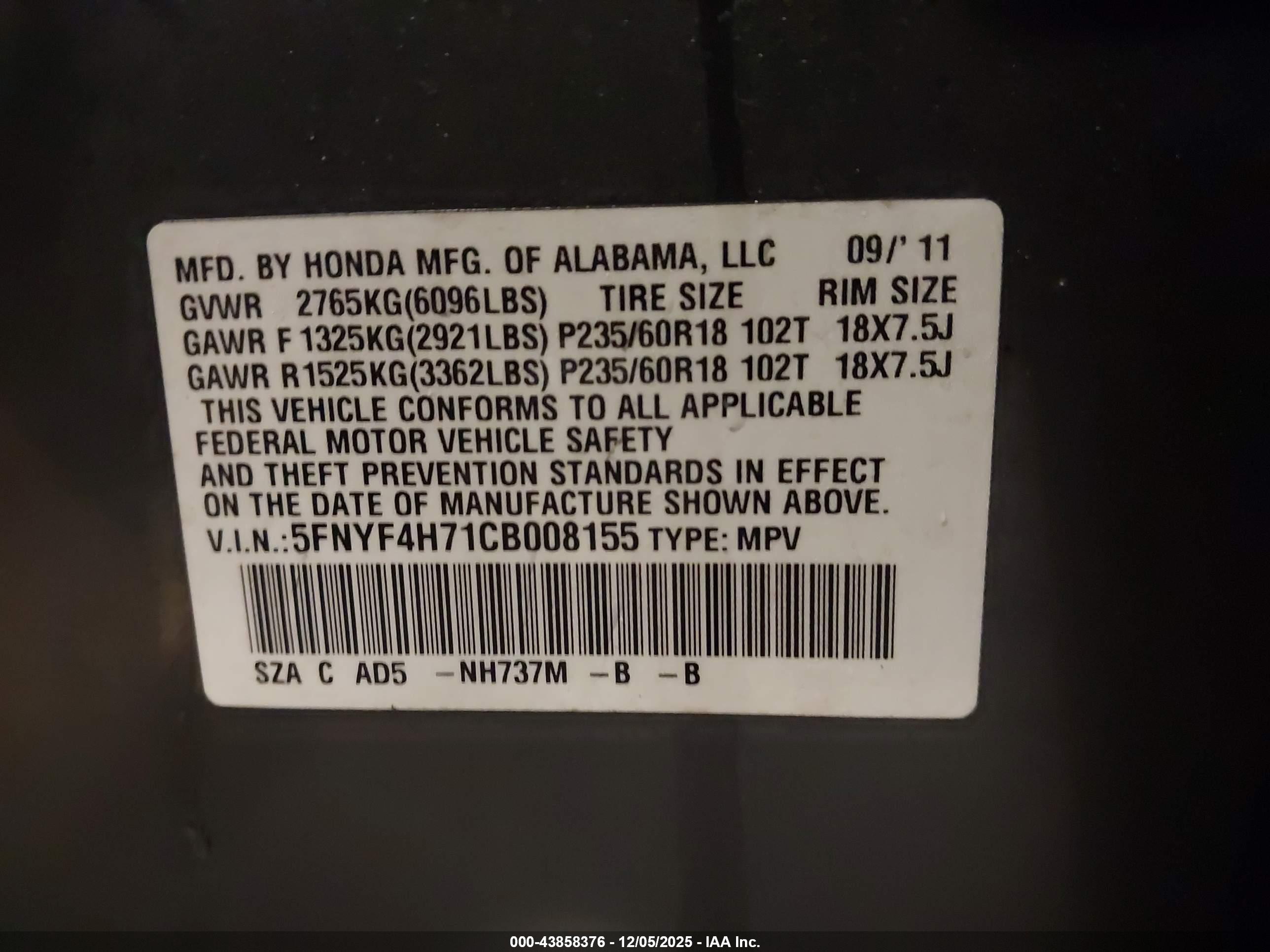 HONDA PILOT image 9