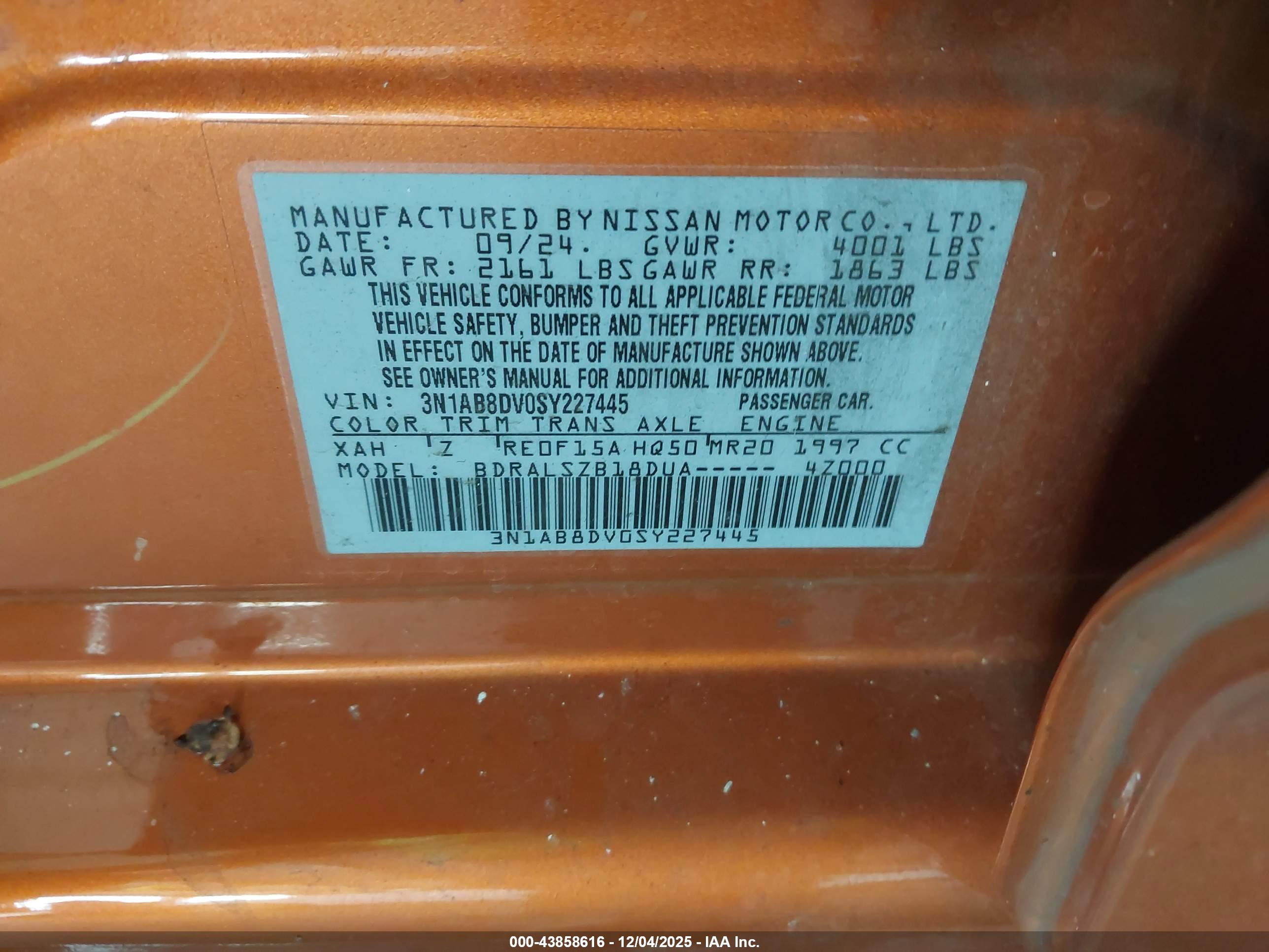 NISSAN SENTRA image 9