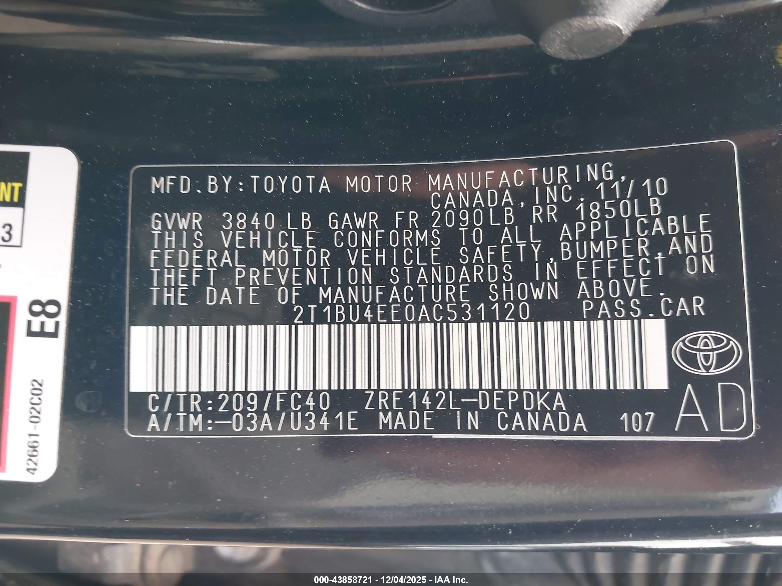 TOYOTA COROLLA image 9