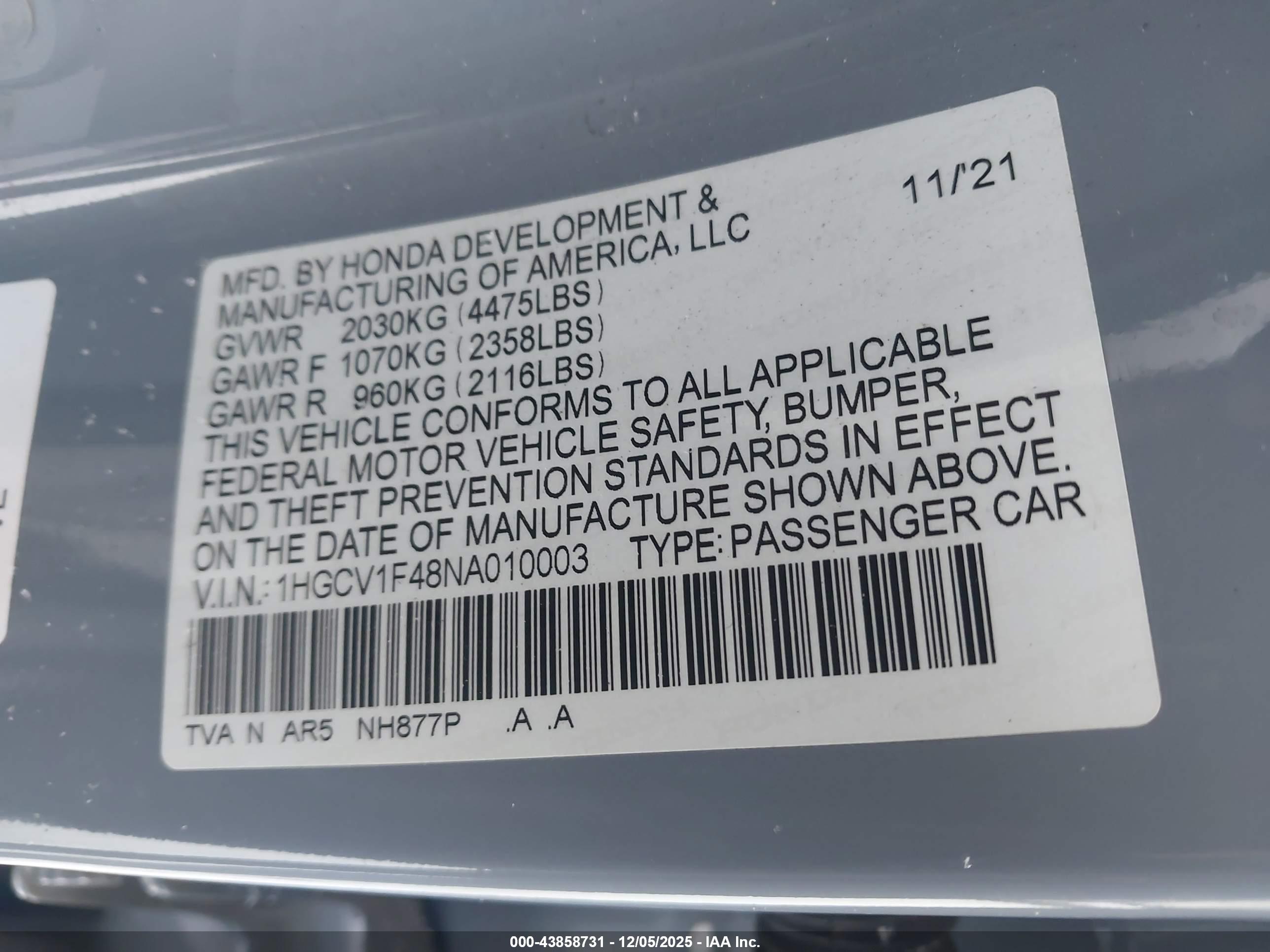 HONDA ACCORD image 9