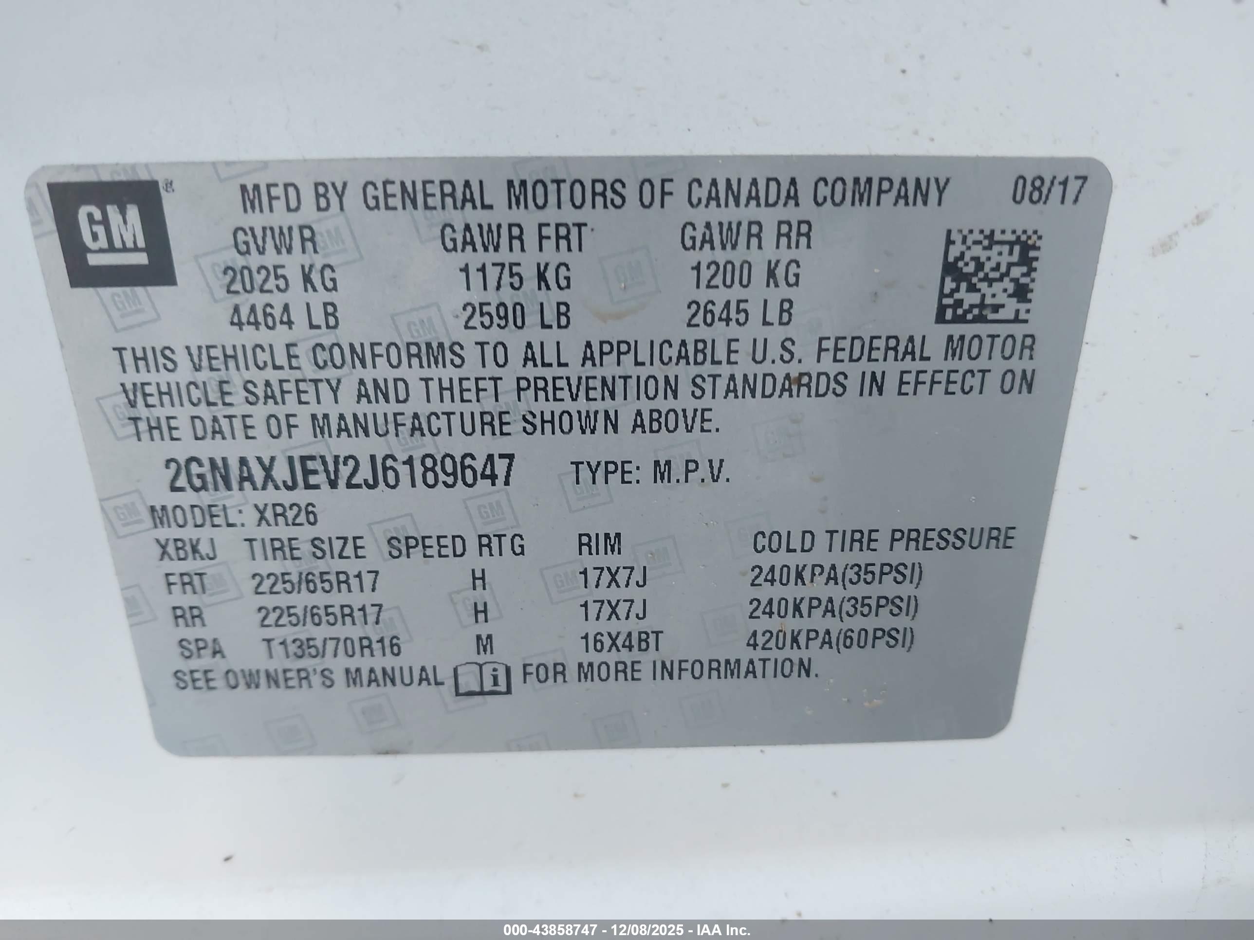 CHEVROLET EQUINOX image 9