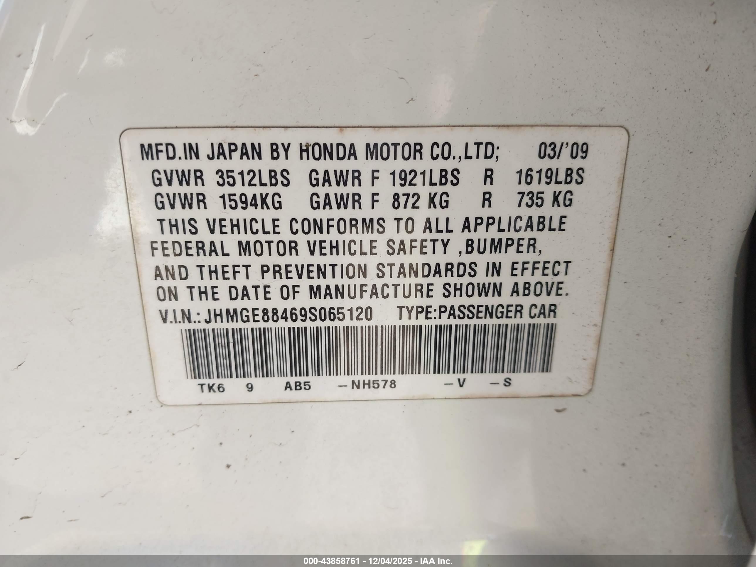 HONDA FIT image 9