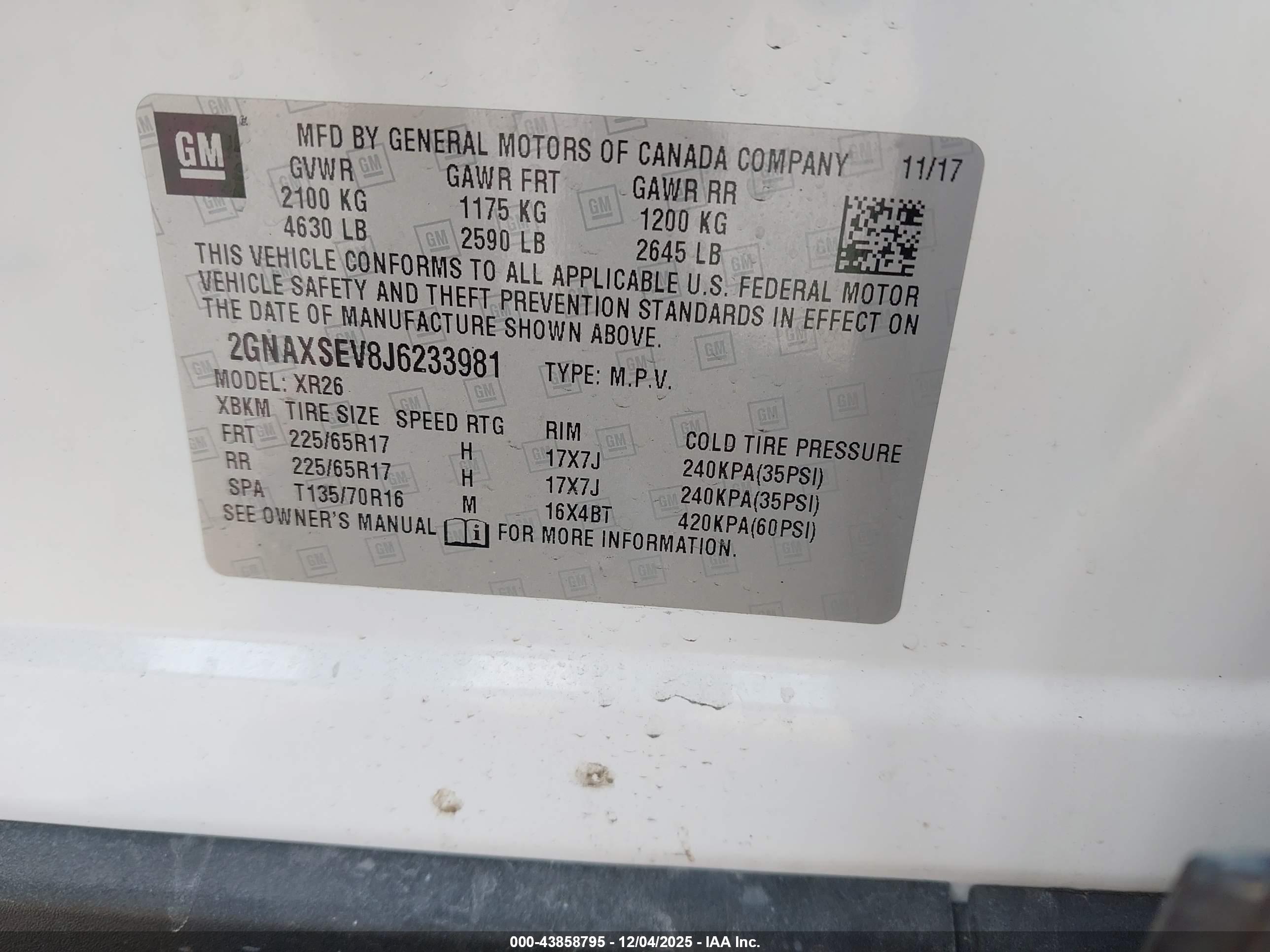 CHEVROLET EQUINOX image 9