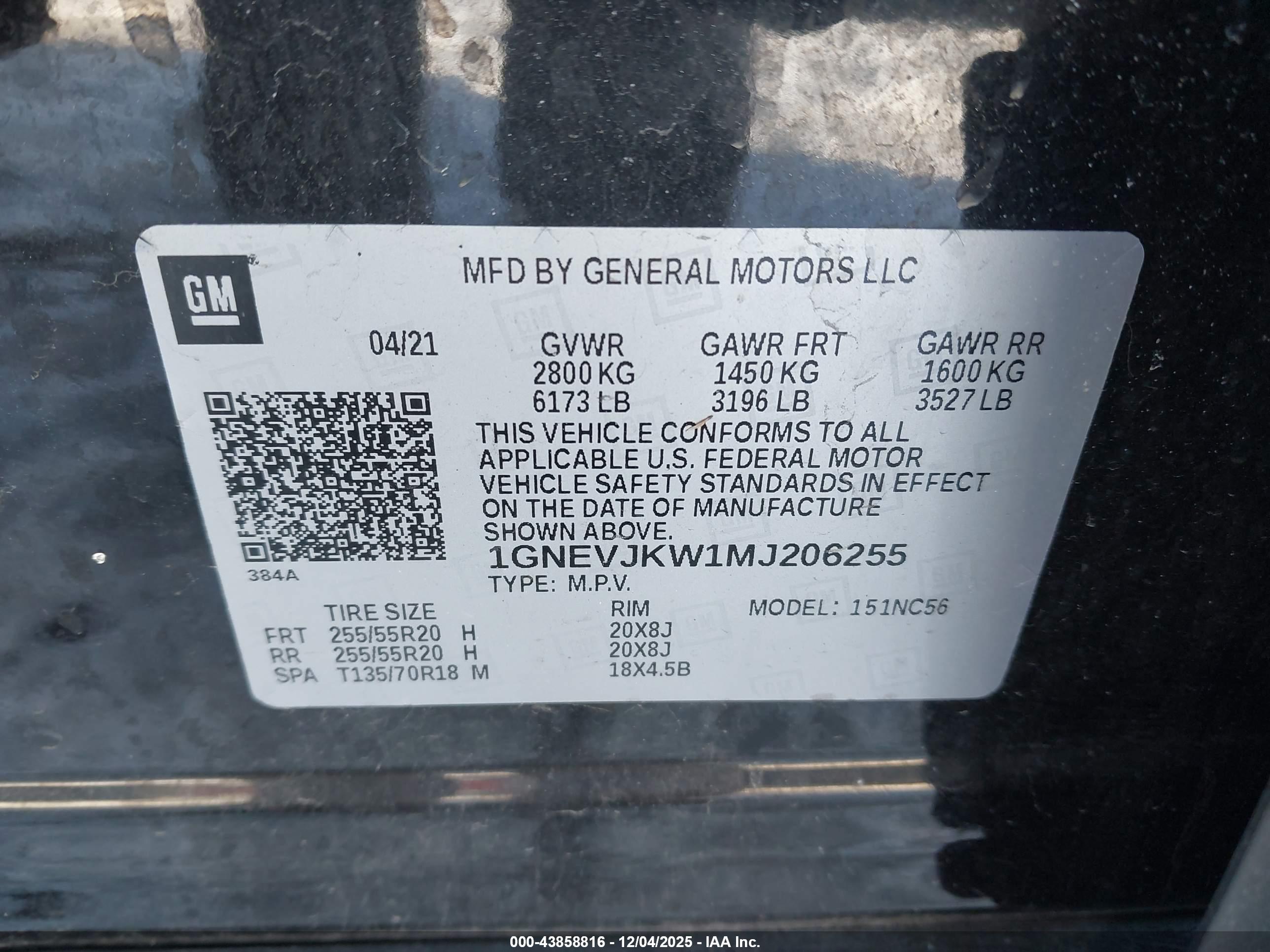 CHEVROLET TRAVERSE image 9