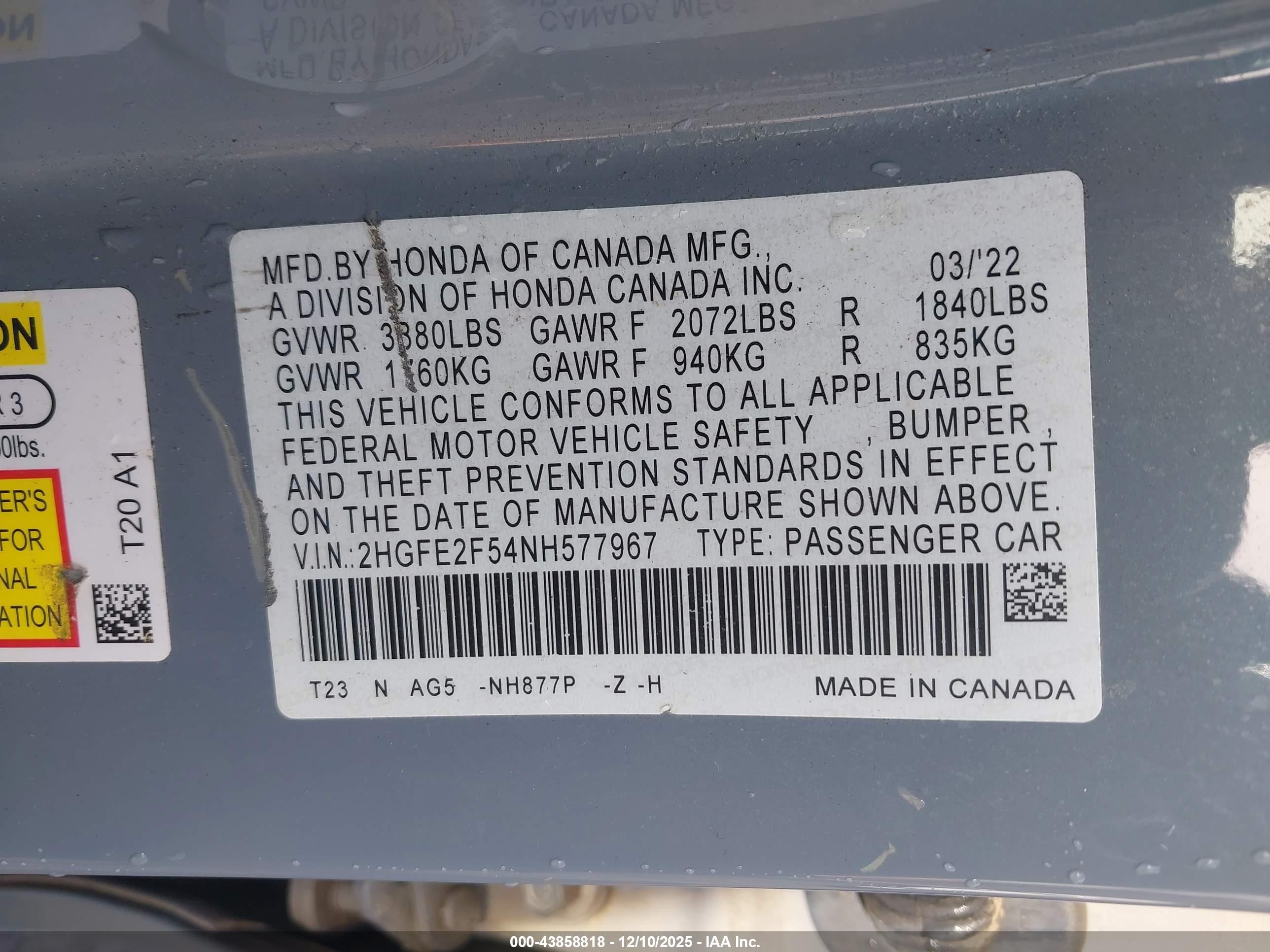 HONDA CIVIC image 9