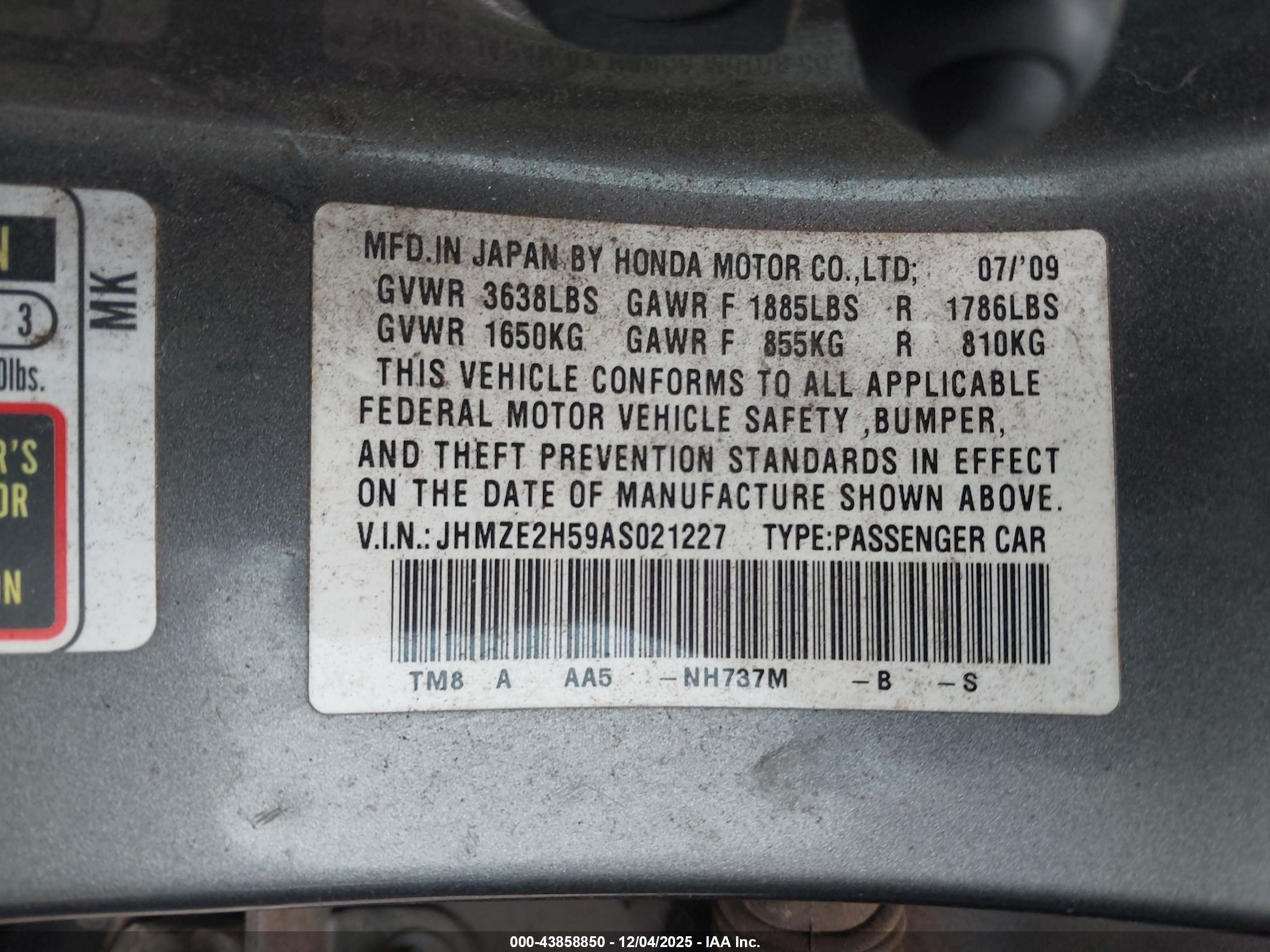 HONDA INSIGHT image 9