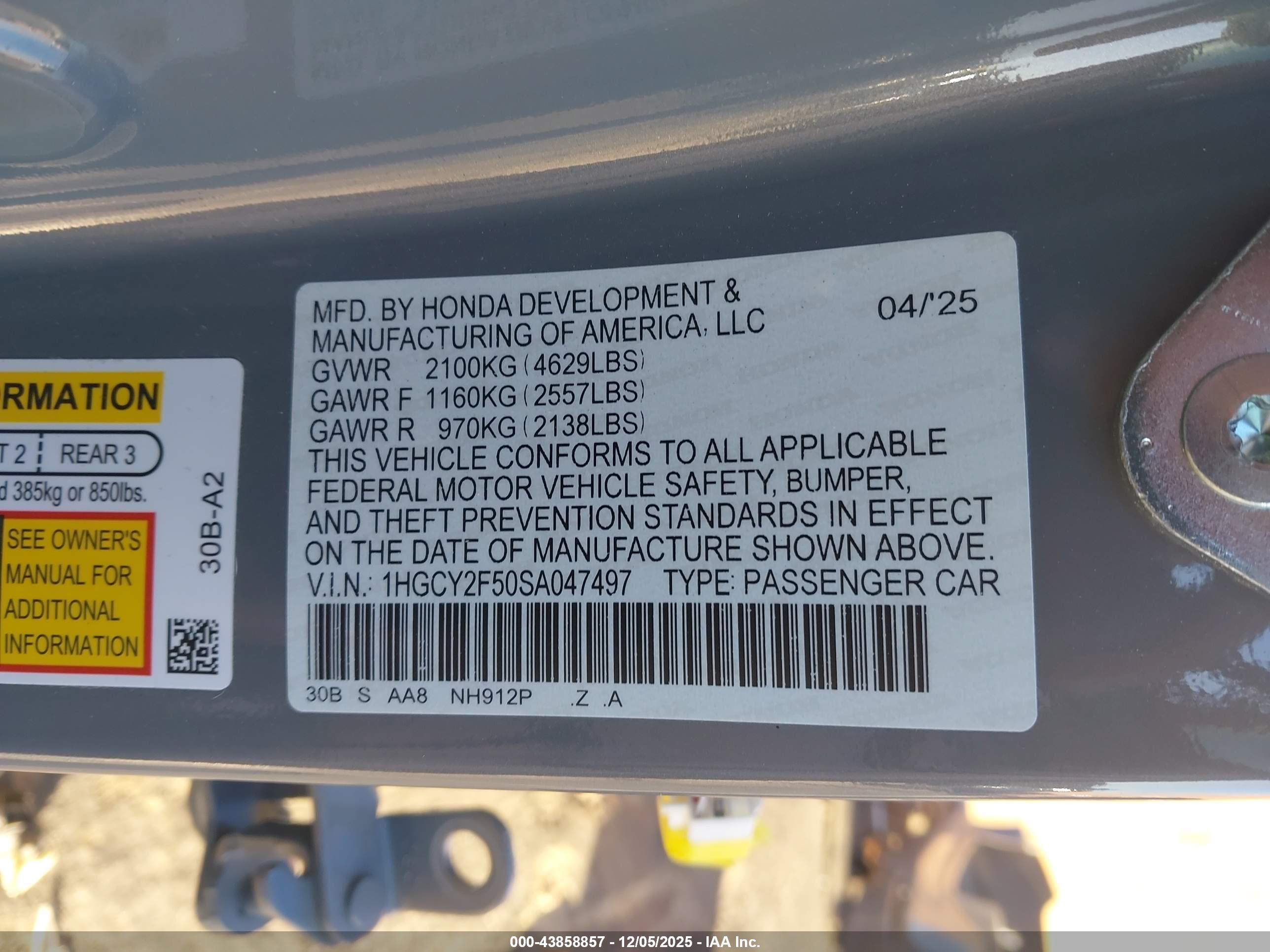 HONDA ACCORD image 9