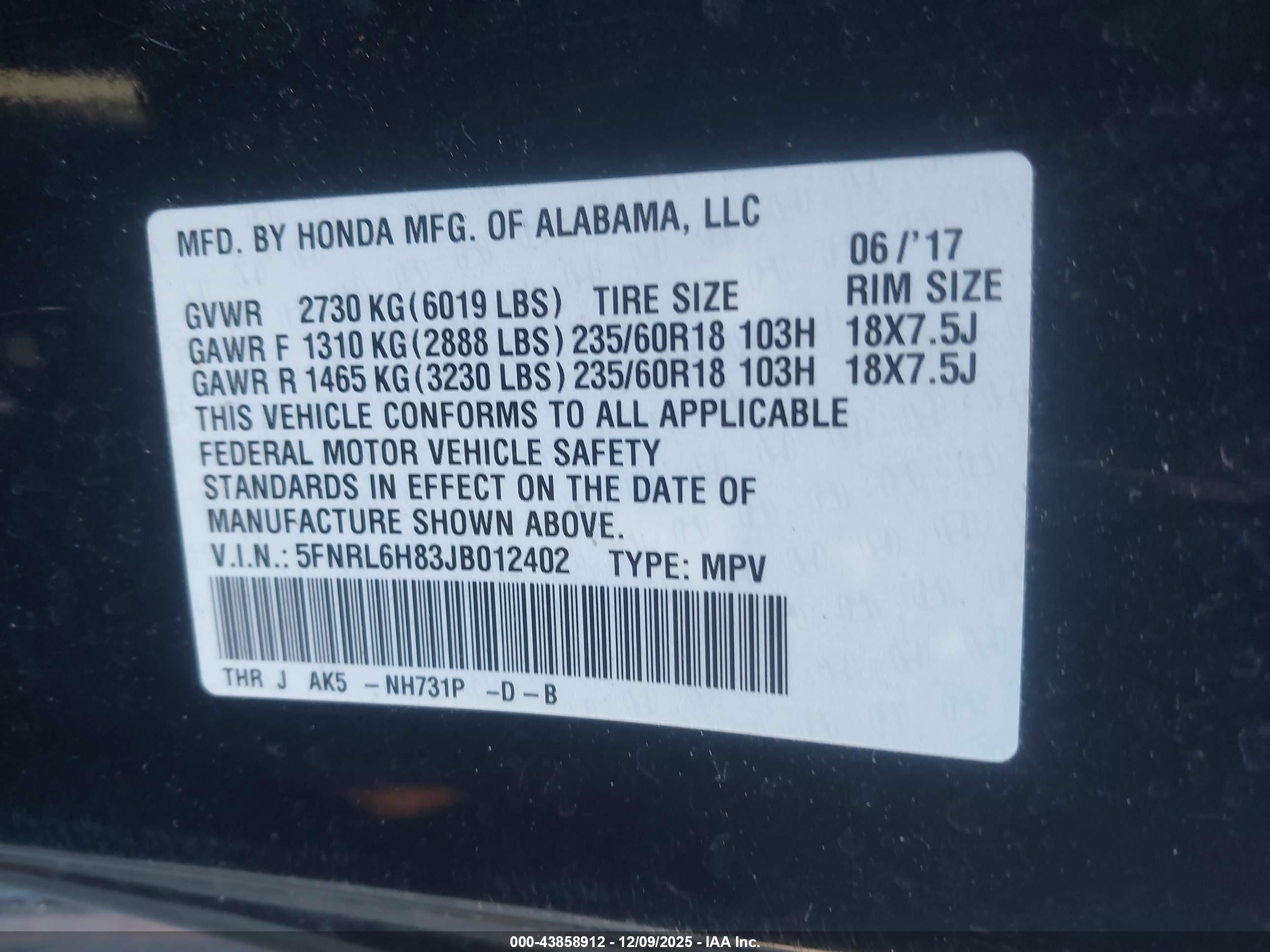 HONDA ODYSSEY image 9