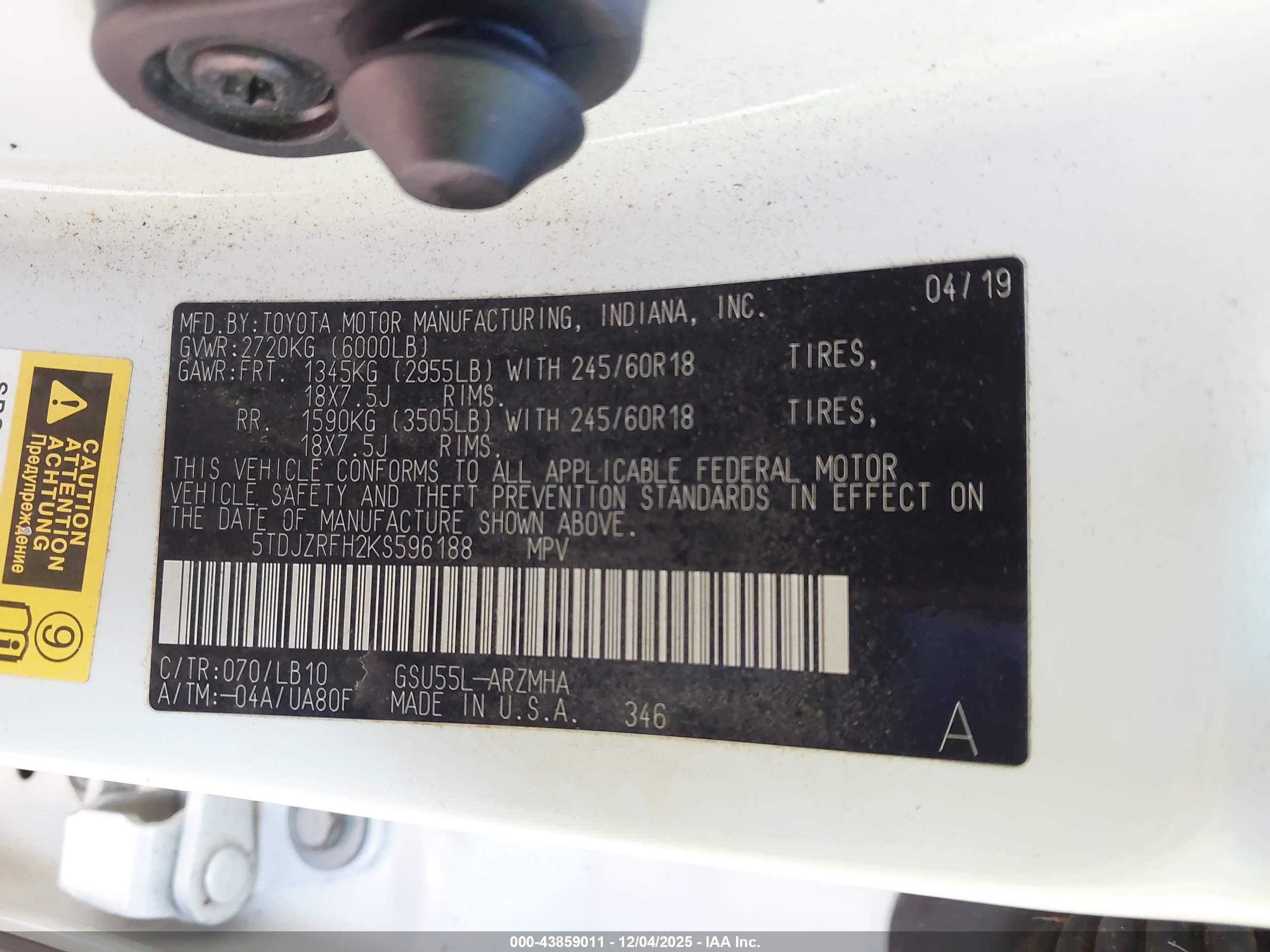 TOYOTA HIGHLANDER image 9