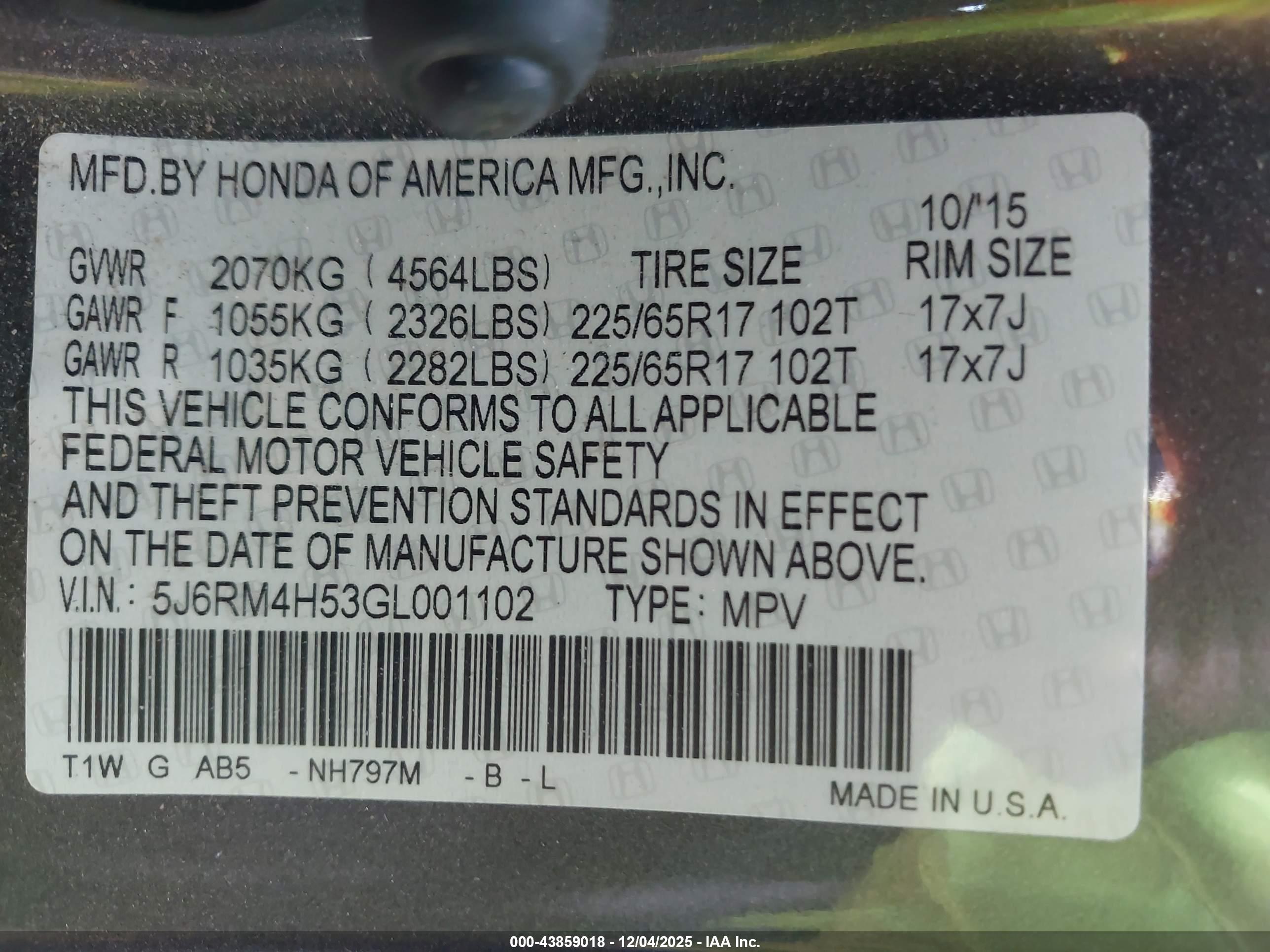 HONDA CR-V image 9