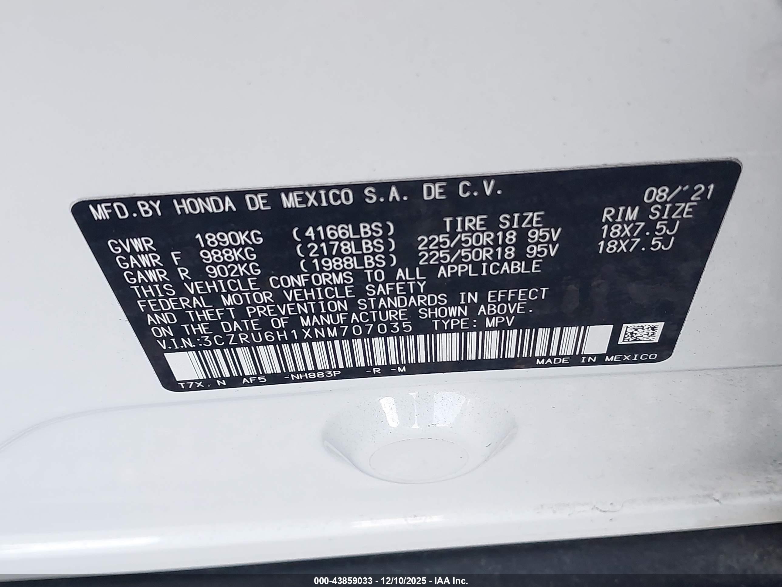HONDA HR-V image 9