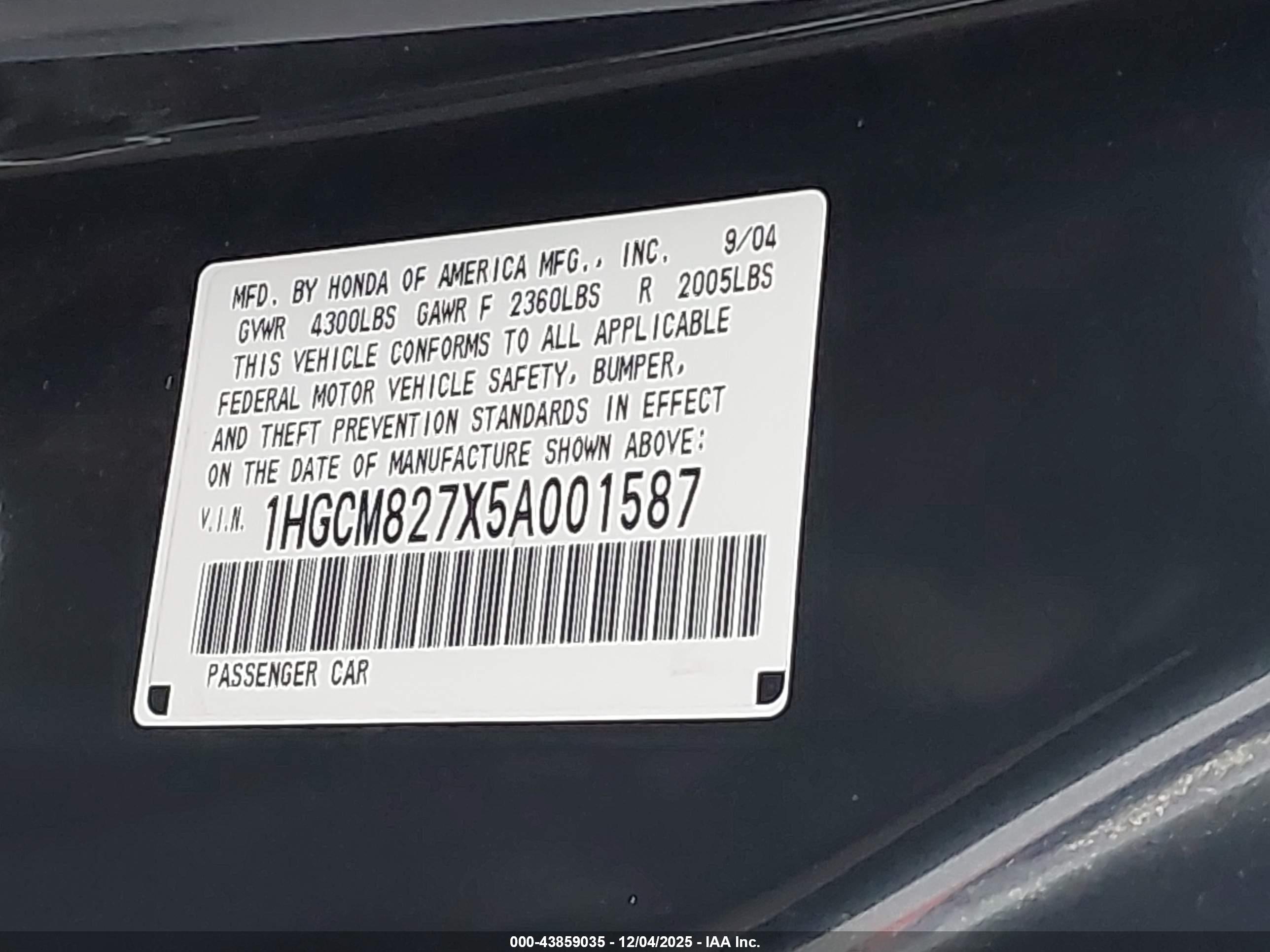 HONDA ACCORD image 9