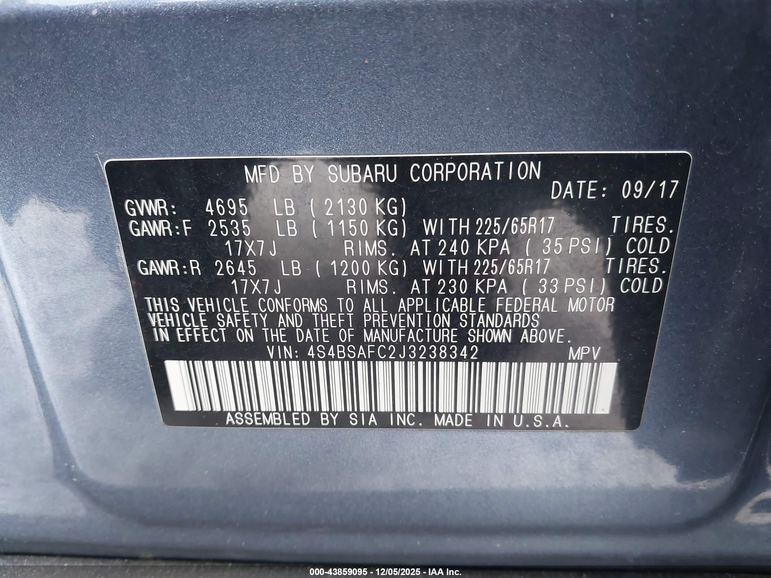 SUBARU OUTBACK image 9