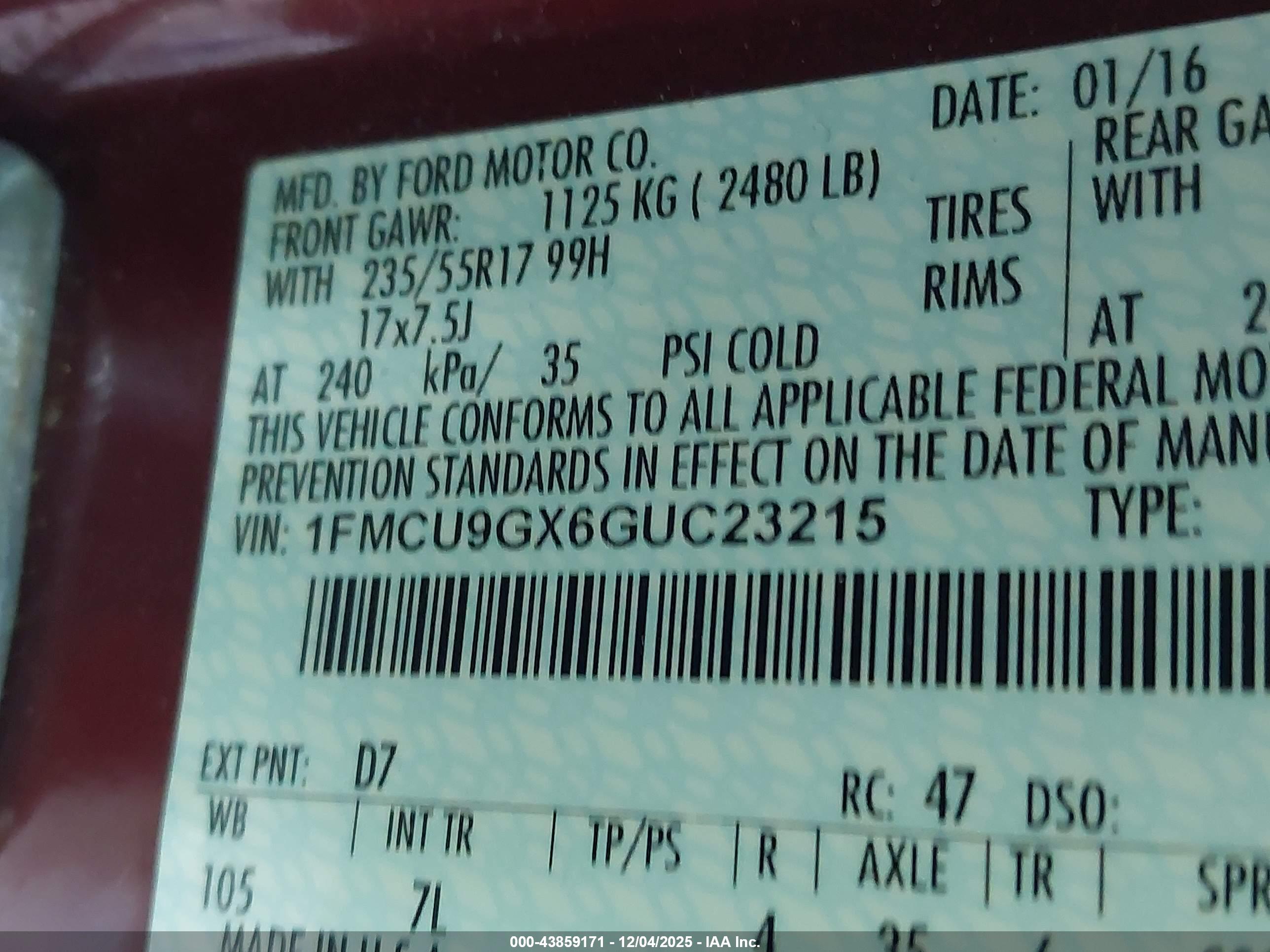 FORD ESCAPE image 9