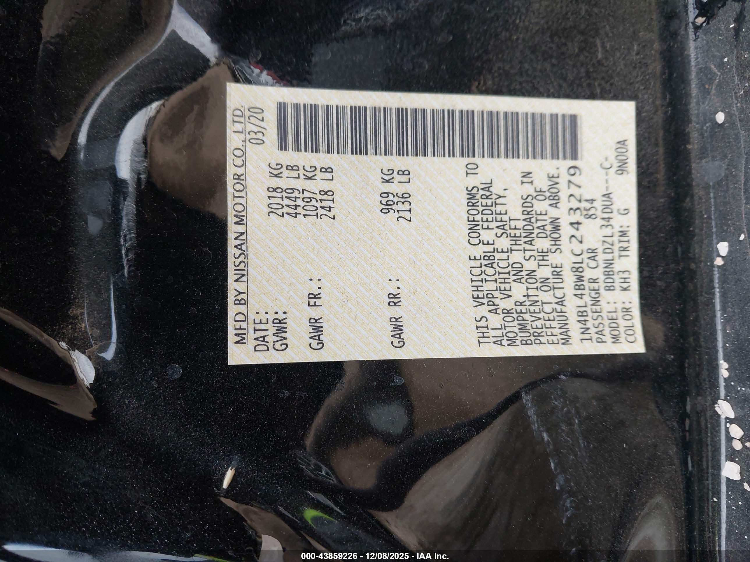 NISSAN ALTIMA image 9